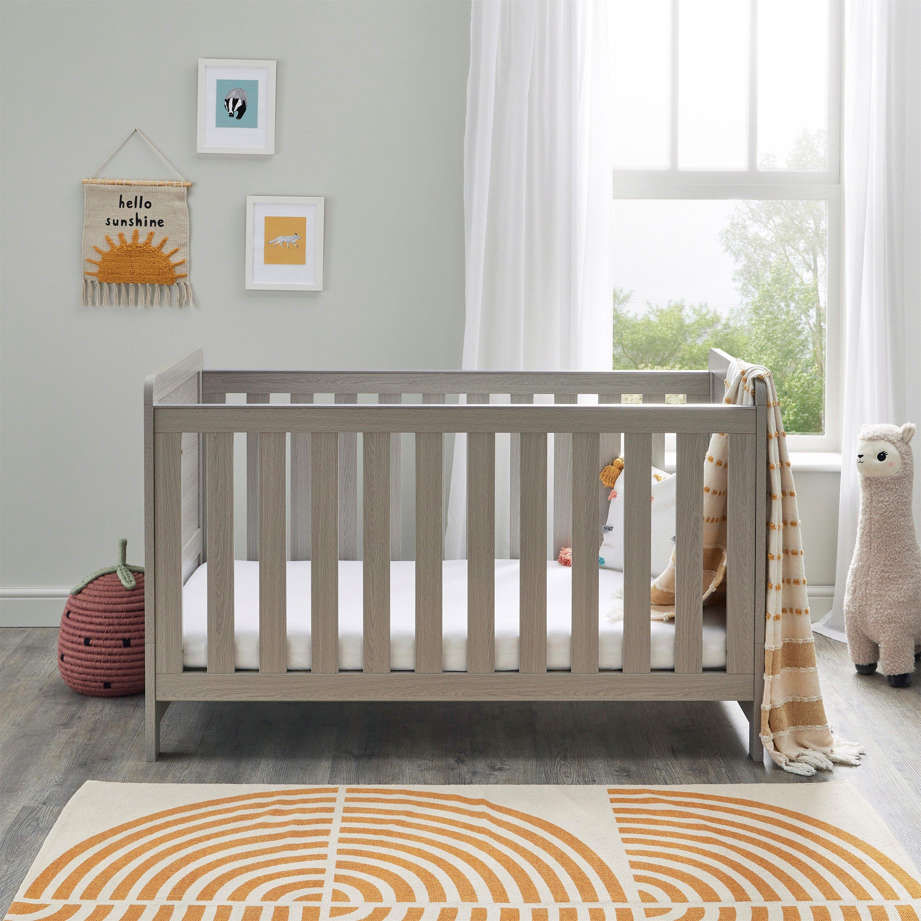 Grey Wash - Babymore - Caro Cot Bed - Grey Wash - 4