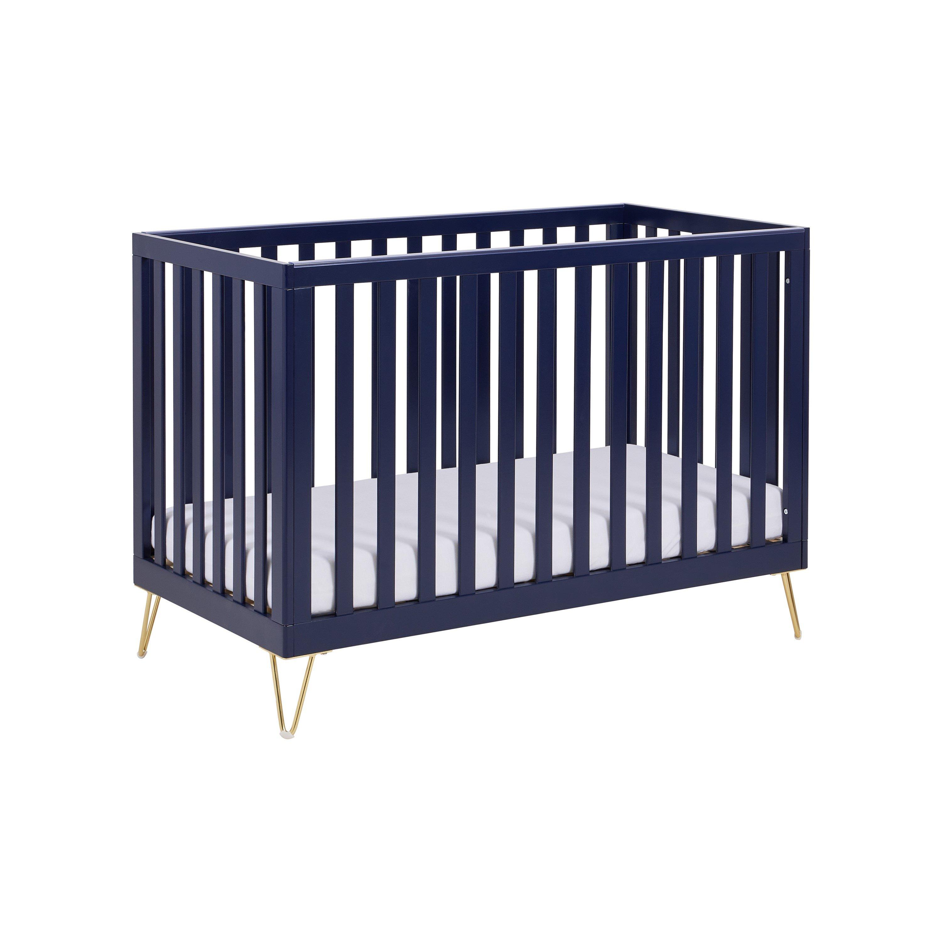 Babymore  Newborn Kimi Cot Bed - Midnight - Cot Bed