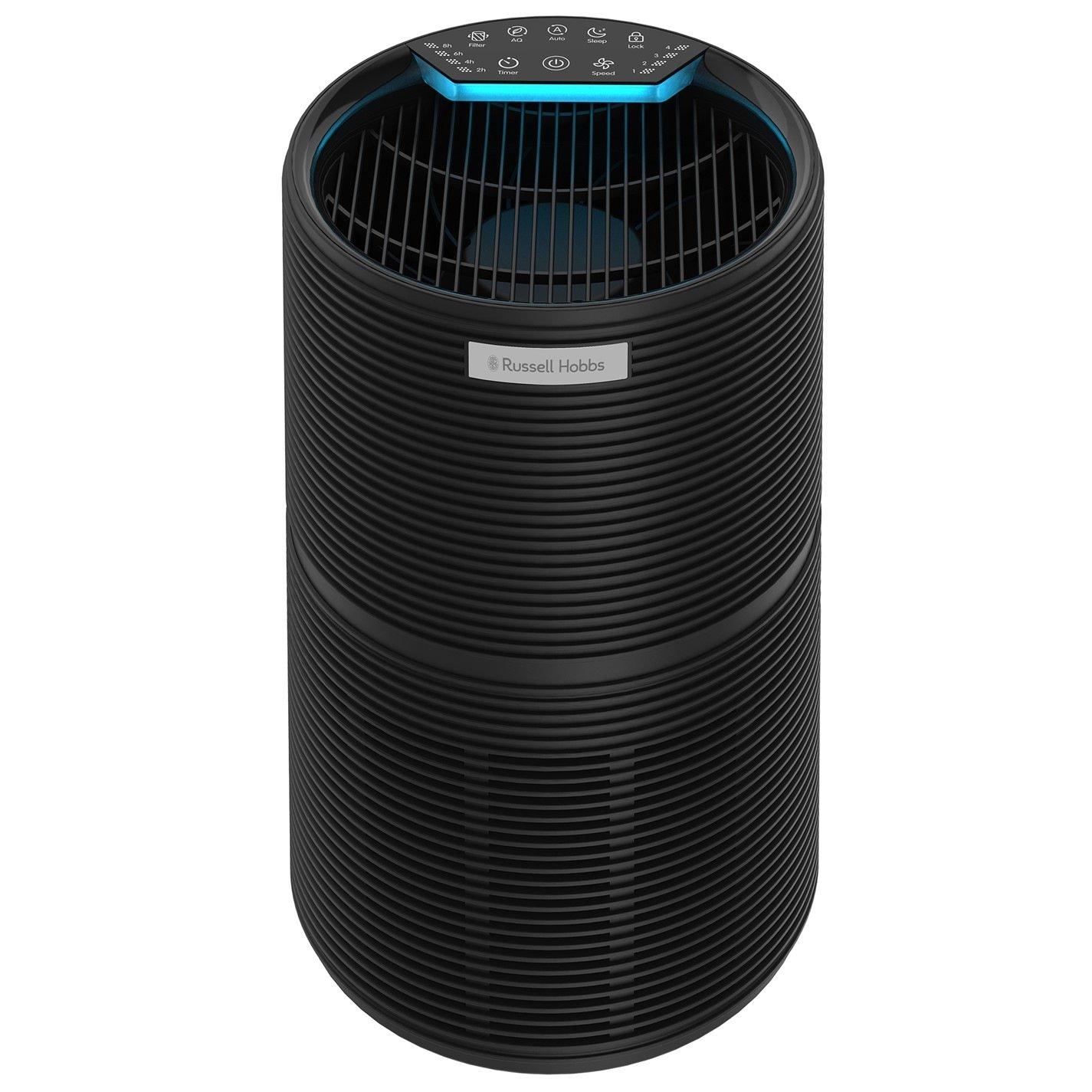 Black - Russell Hobbs - RHAP2831B Clean Air Style Air Purifier in Black - 1