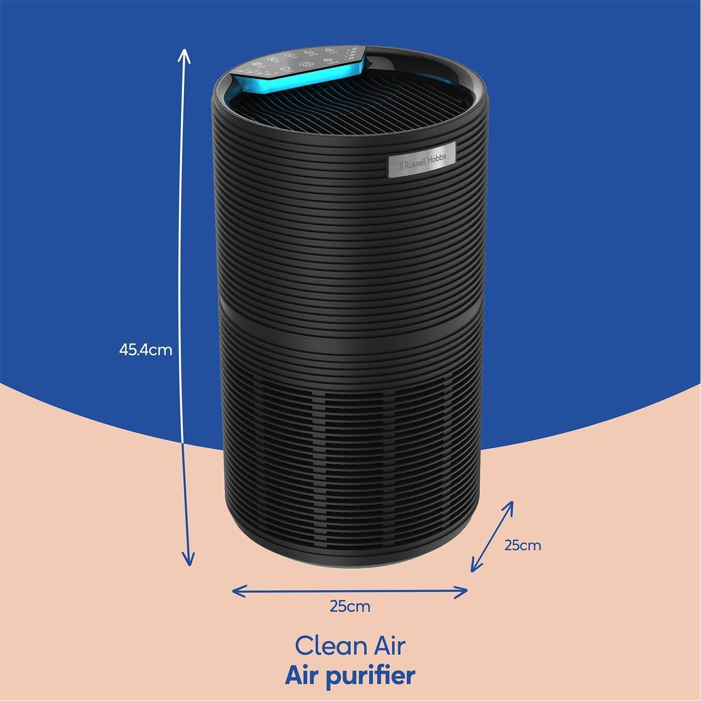 Black - Russell Hobbs - RHAP2831B Clean Air Style Air Purifier in Black - 2