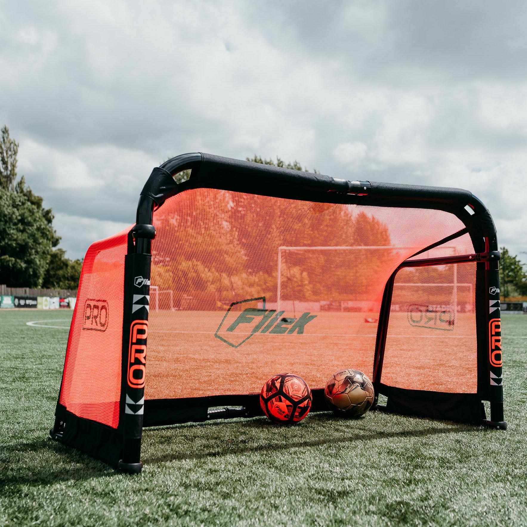 Black - Football Flick - PRO Aluminium Goal - 3