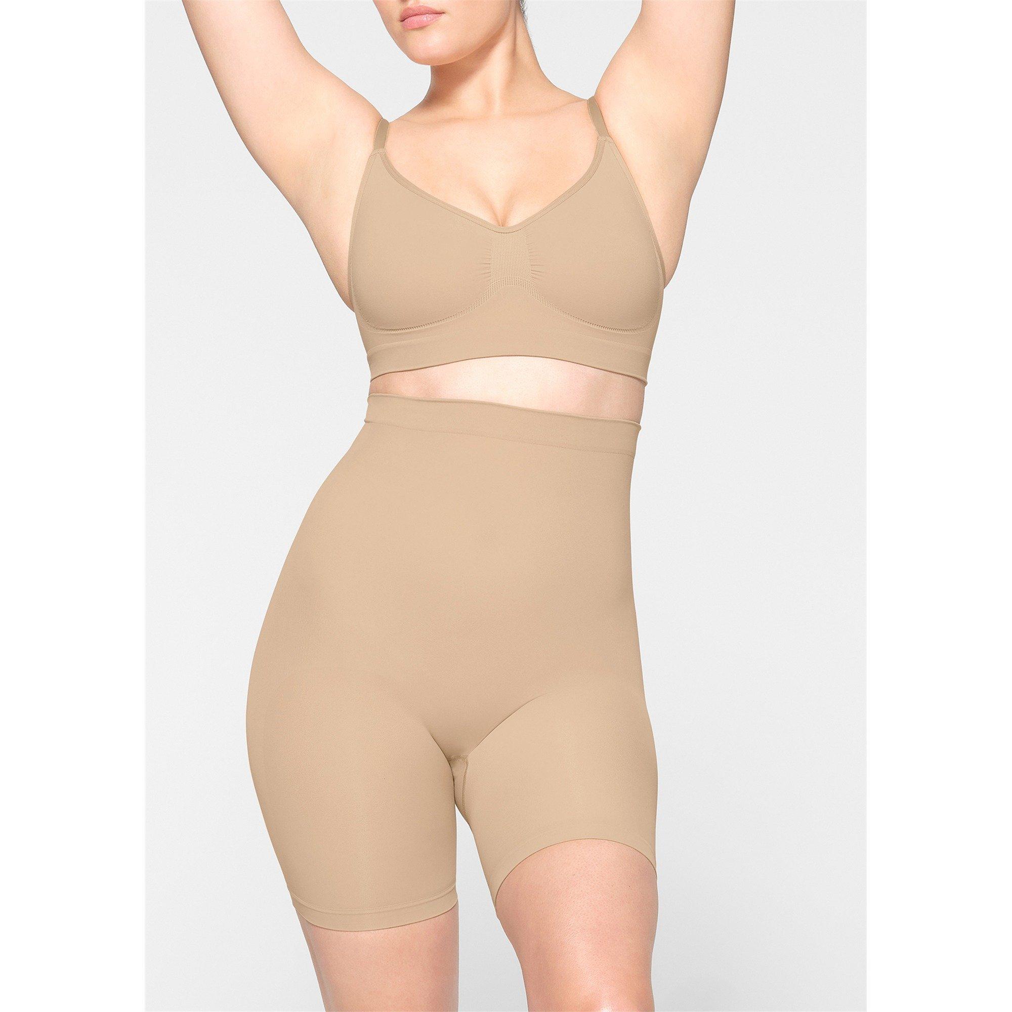 CREAM - SKIMS - S SEAMLS SCULPT MIDTHIGH SHORT - 2