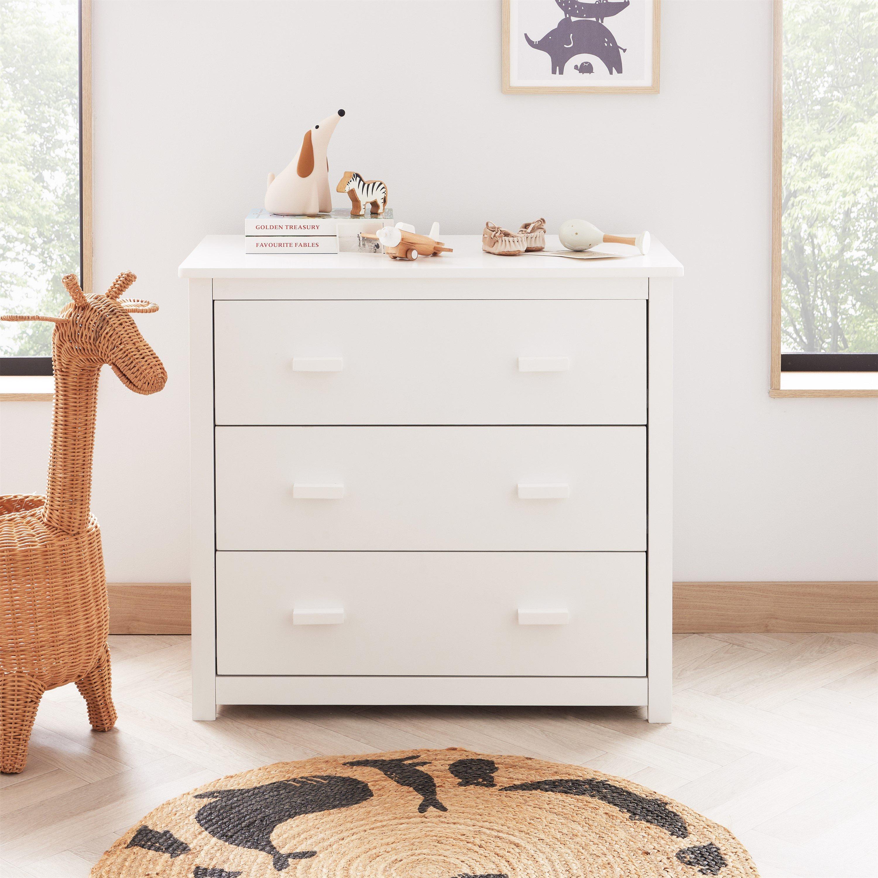 White - Babymore - Universal Nursery Chest Changer - White - 4