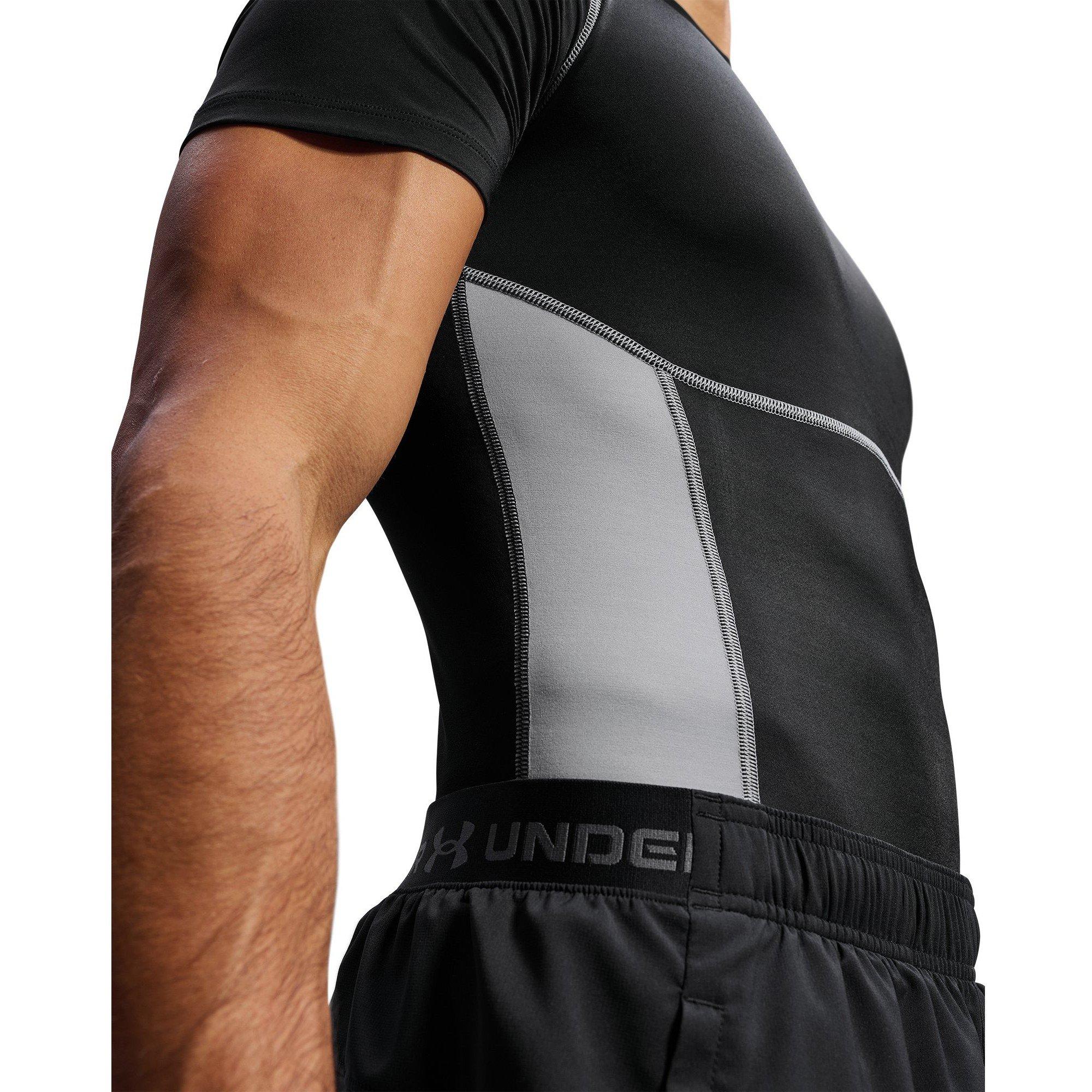 Zwart/Staal - Under Armour - Men's Baselayer Top - 6