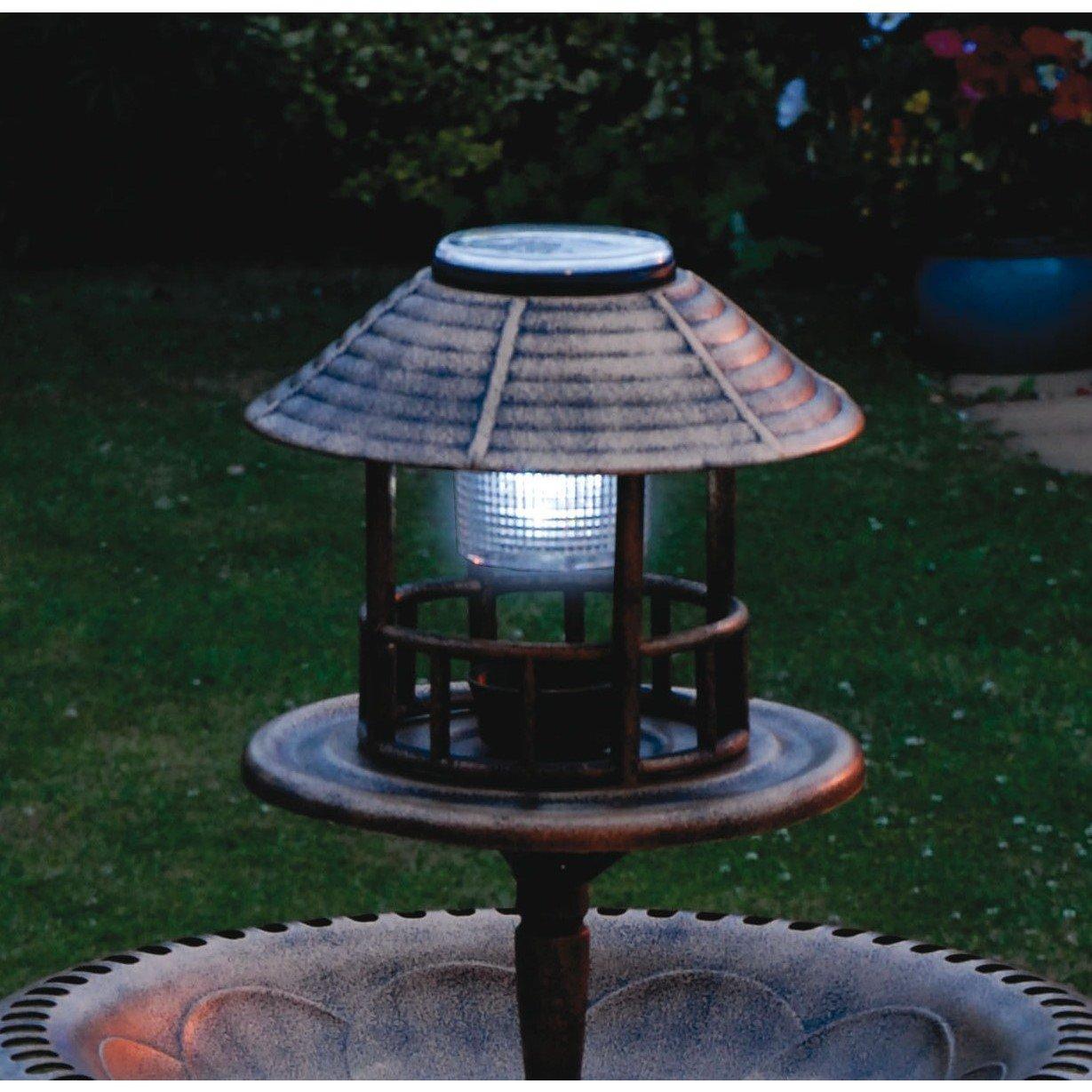 Bronze - Greenhurst - Solar Bird Bath and Planter - 2