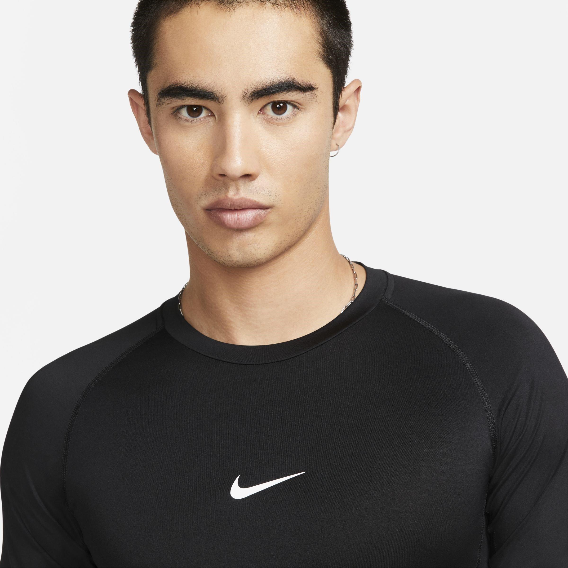Black/White - Nike - Nike Pro Dri FIT Mens Base Layer Performance Top - 3
