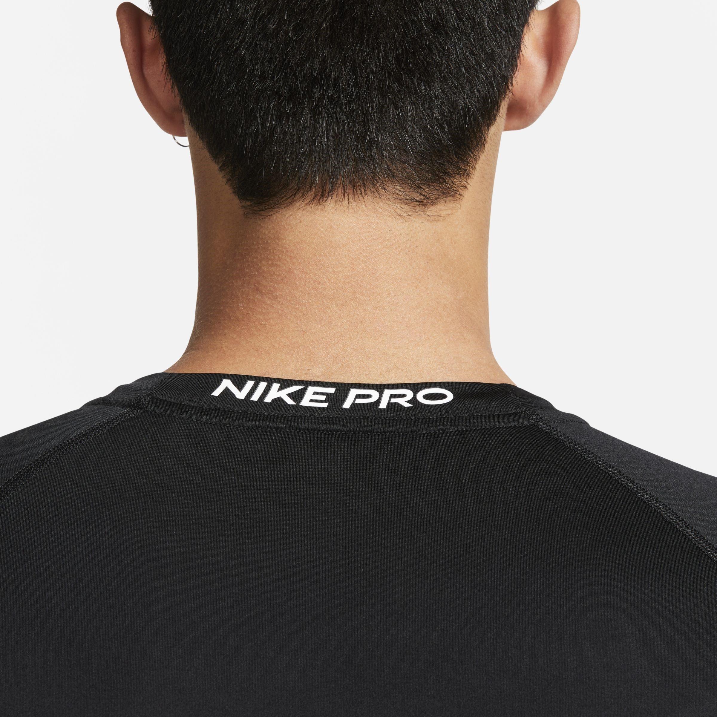 Black/White - Nike - Nike Pro Dri FIT Mens Base Layer Performance Top - 4