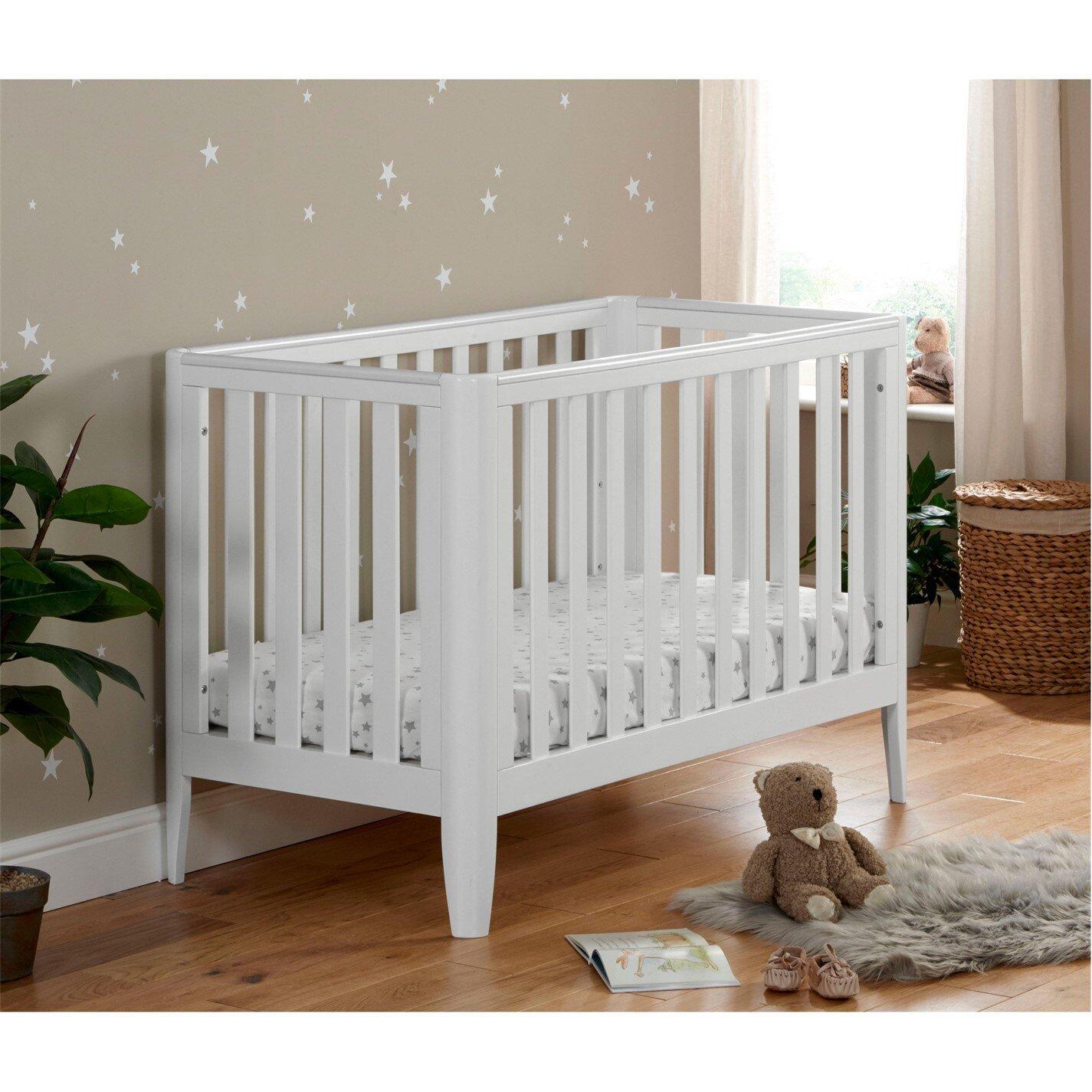 White - Babymore - Babymore Iris Cot Bed - White - 2
