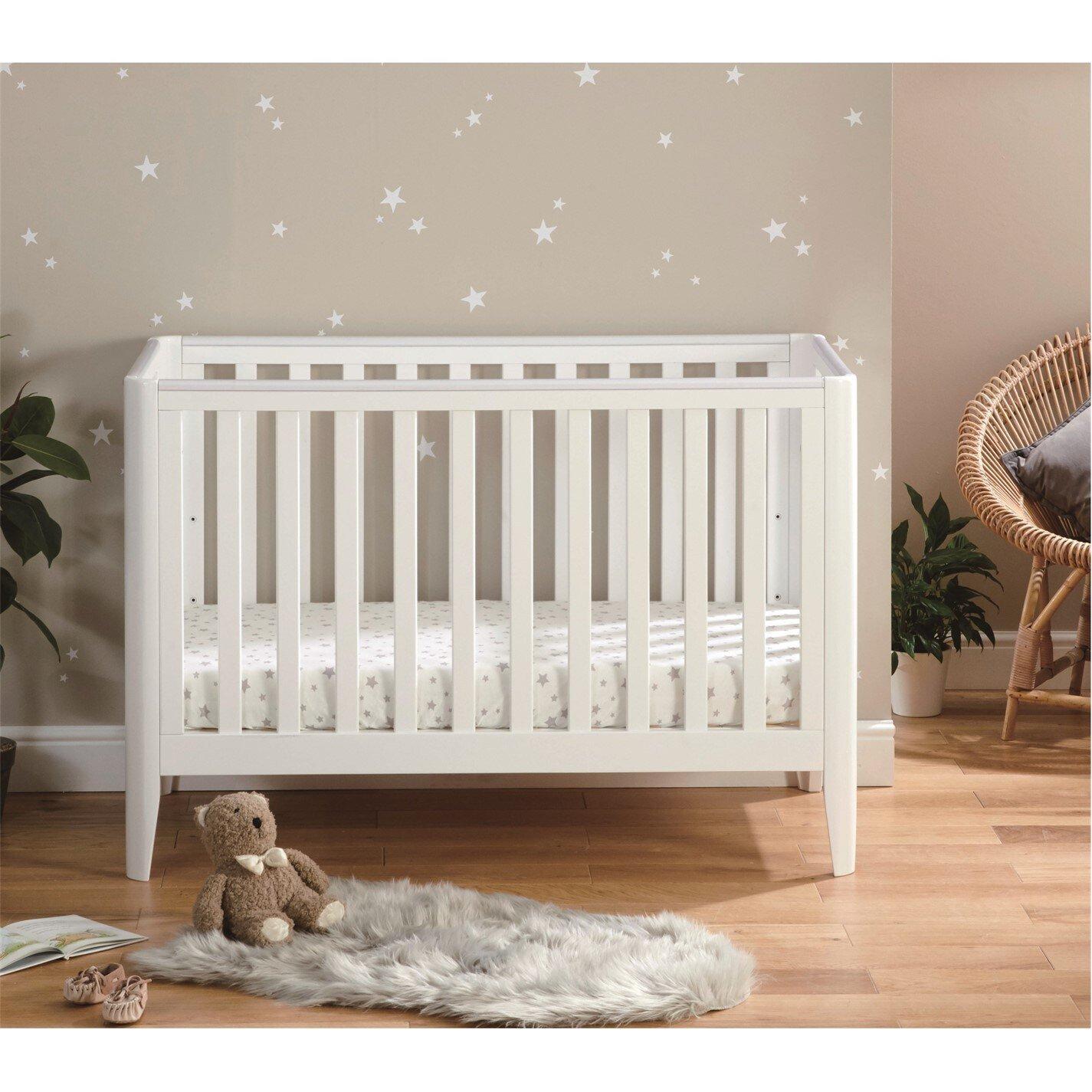 White - Babymore - Babymore Iris Cot Bed - White - 3