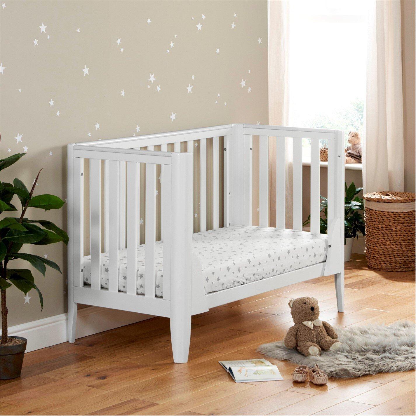 White - Babymore - Babymore Iris Cot Bed - White - 4
