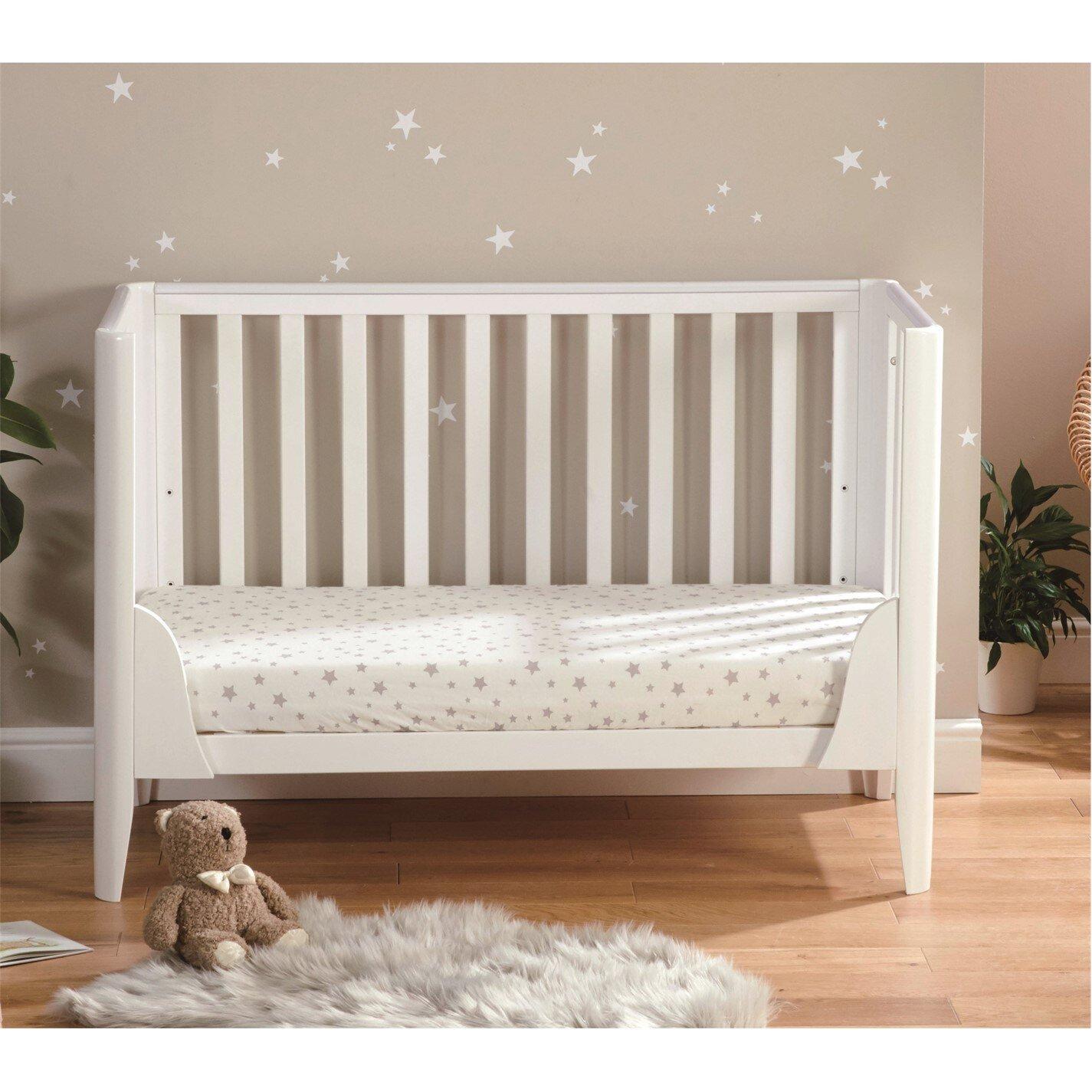 White - Babymore - Babymore Iris Cot Bed - White - 5