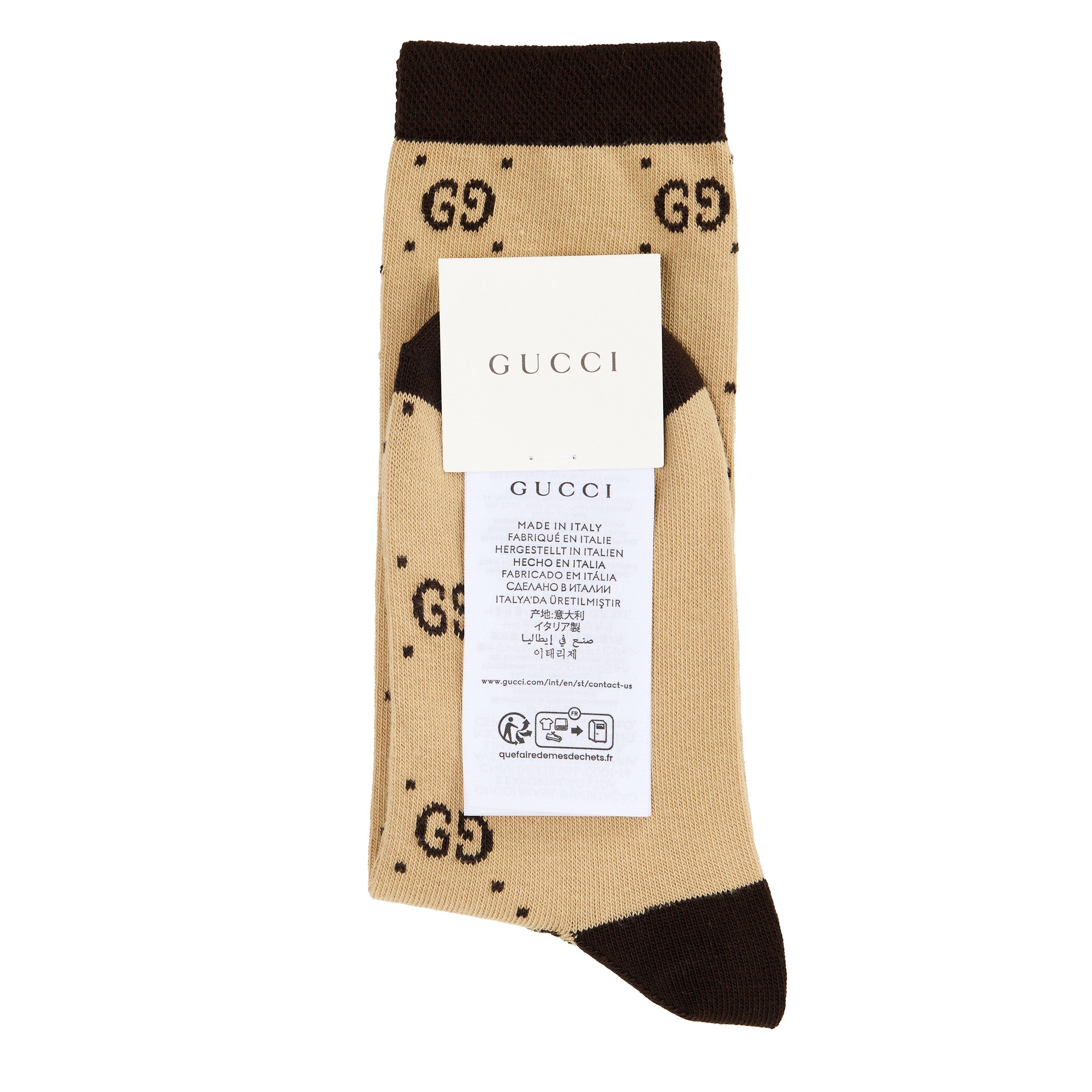 Beige/Brwn 9764 - Gucci - Gucci GG Socks Jn62 - 2