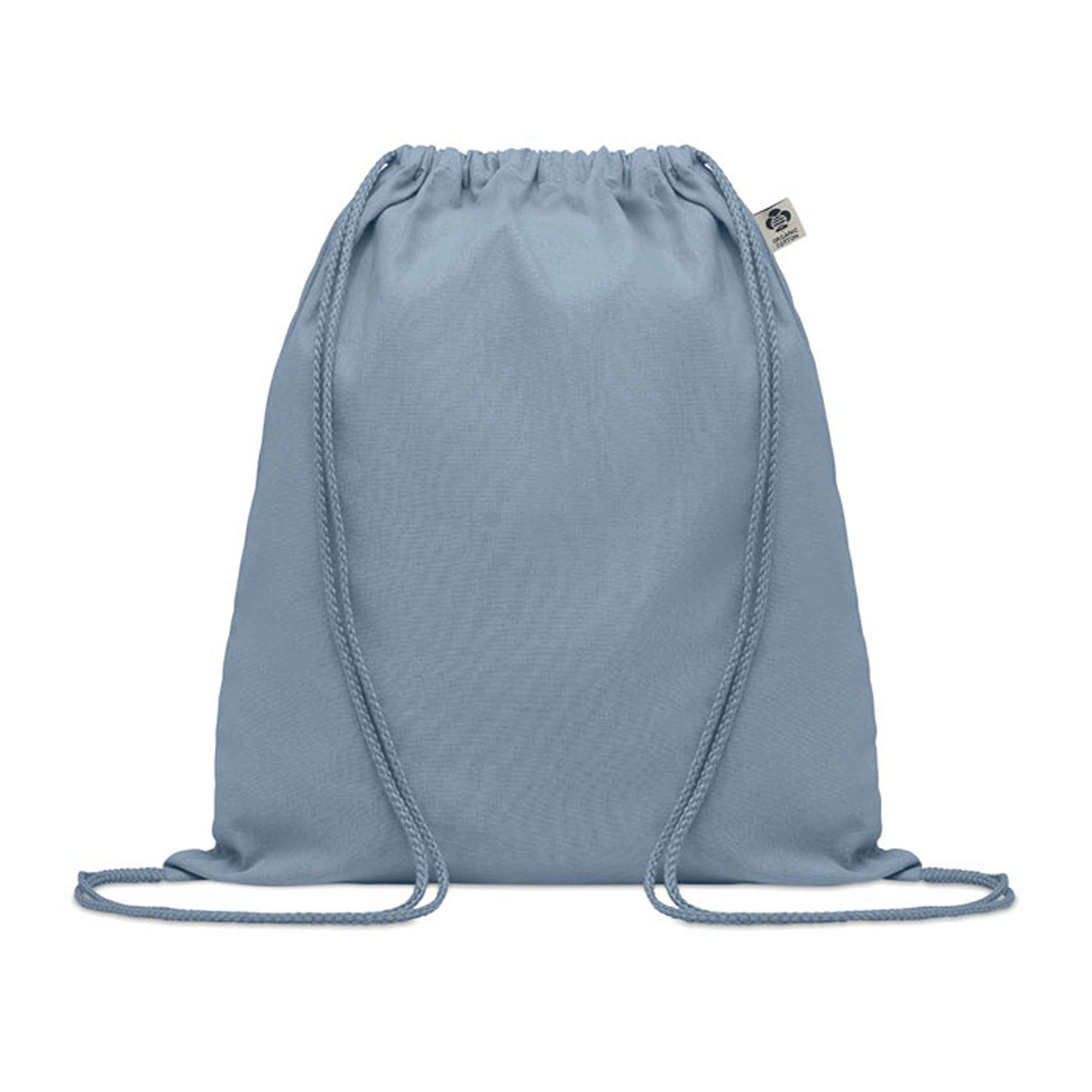 Treat Republic  Cotton Drawstring Bag Baby Blue - Standard