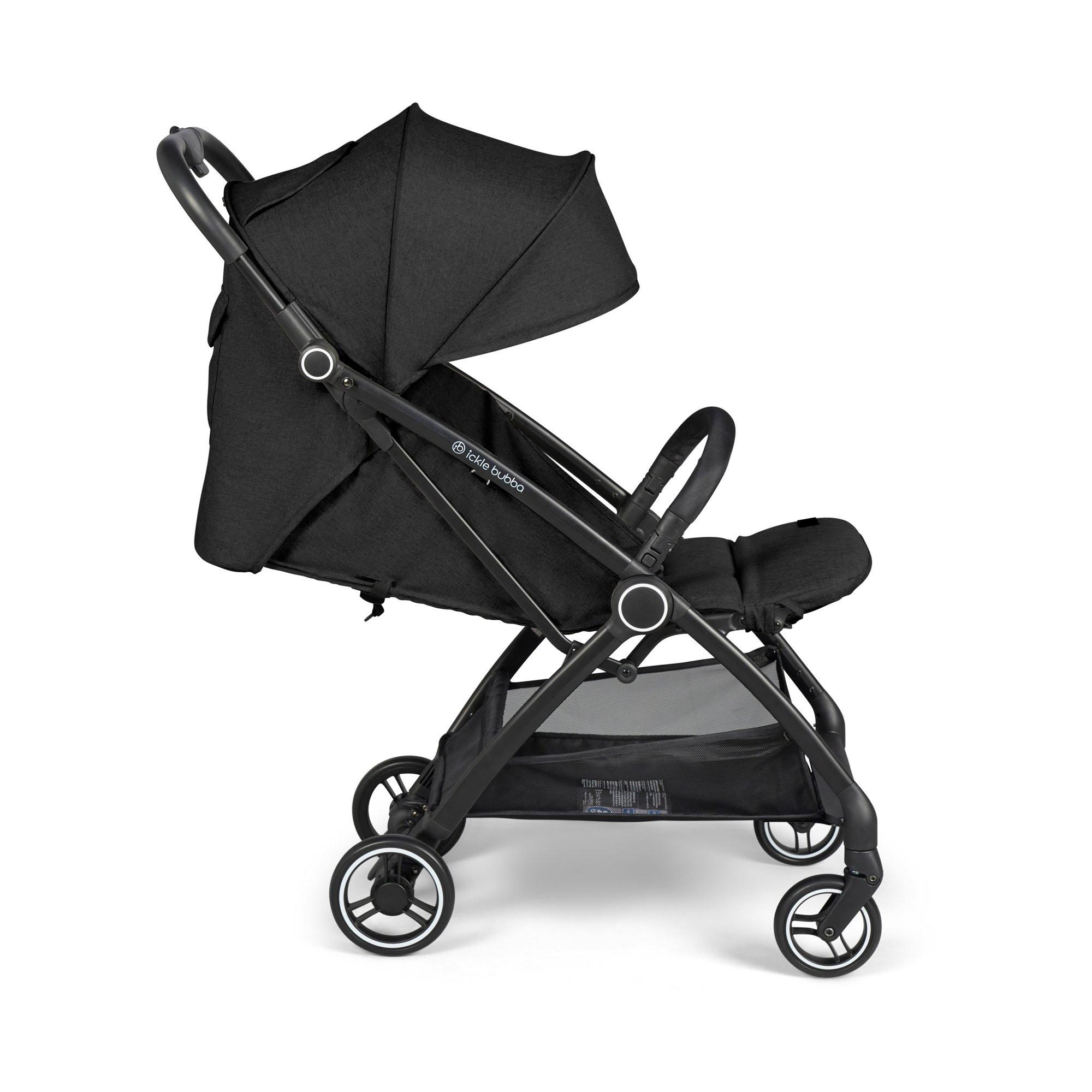 Black - Ickle Bubba - Aries Autofold Stroller - 4