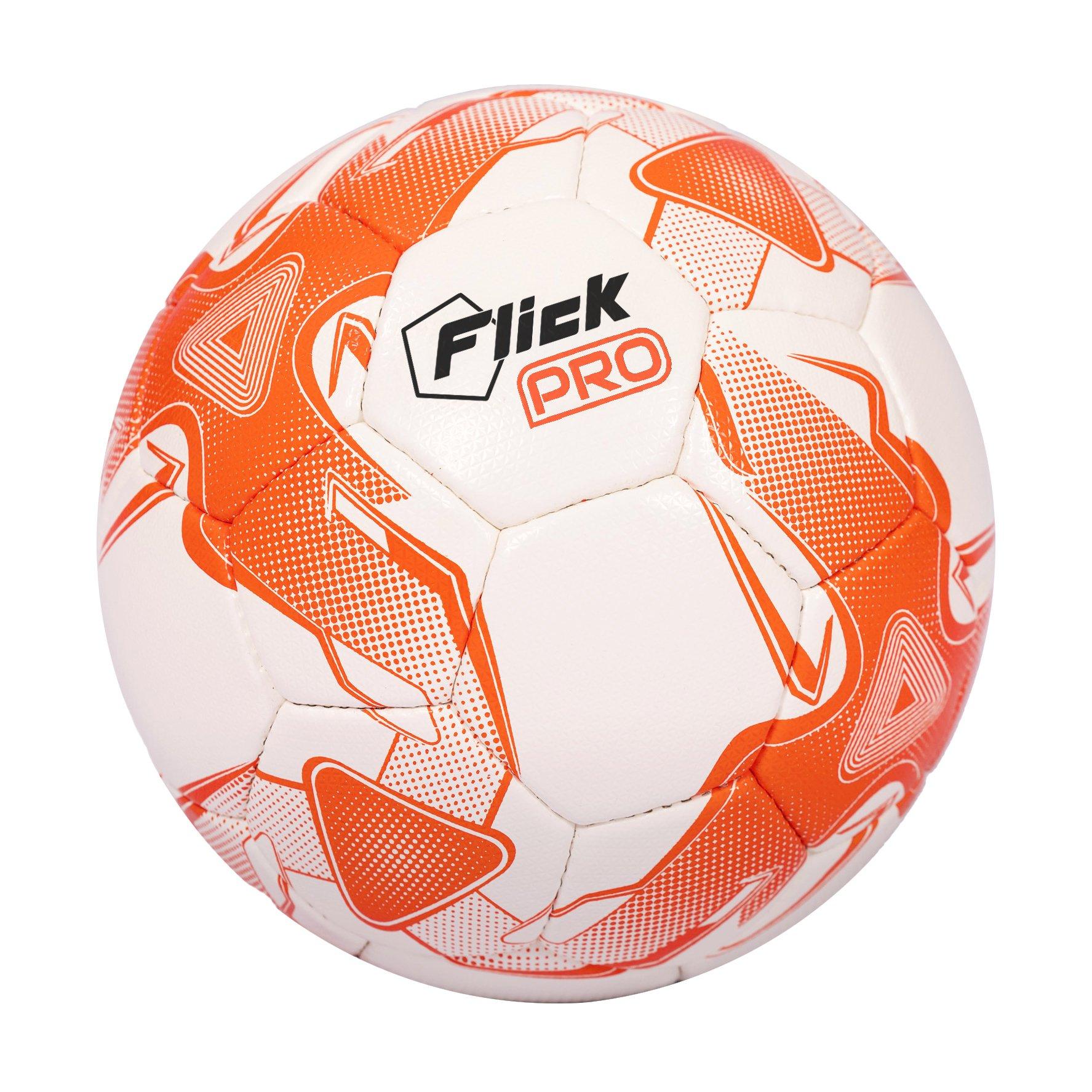 Football Flick  Pro 90 Match Ball - Black & Orange - Small