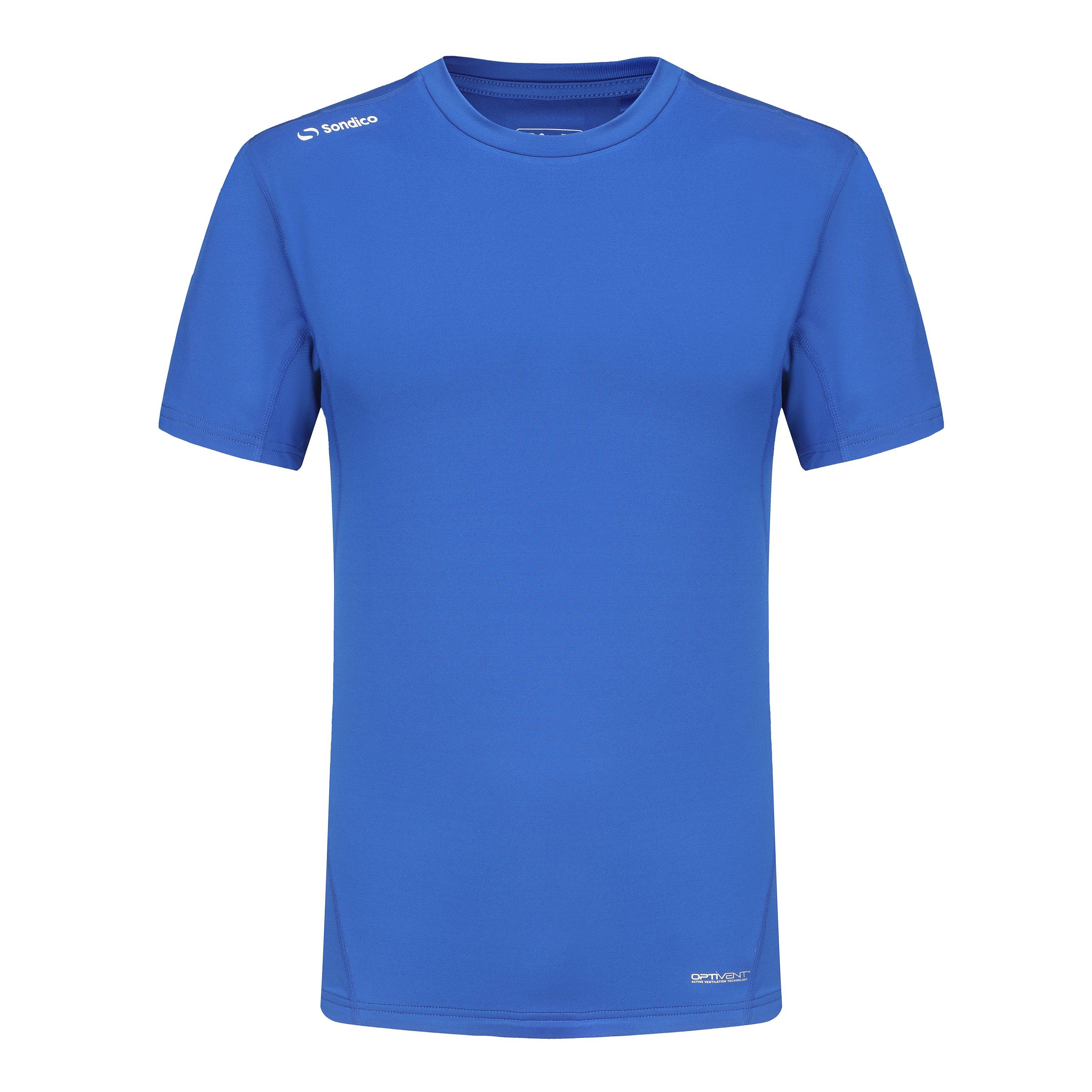 Sondico Men's Core Base Short Sleeves - Royal - 2XL