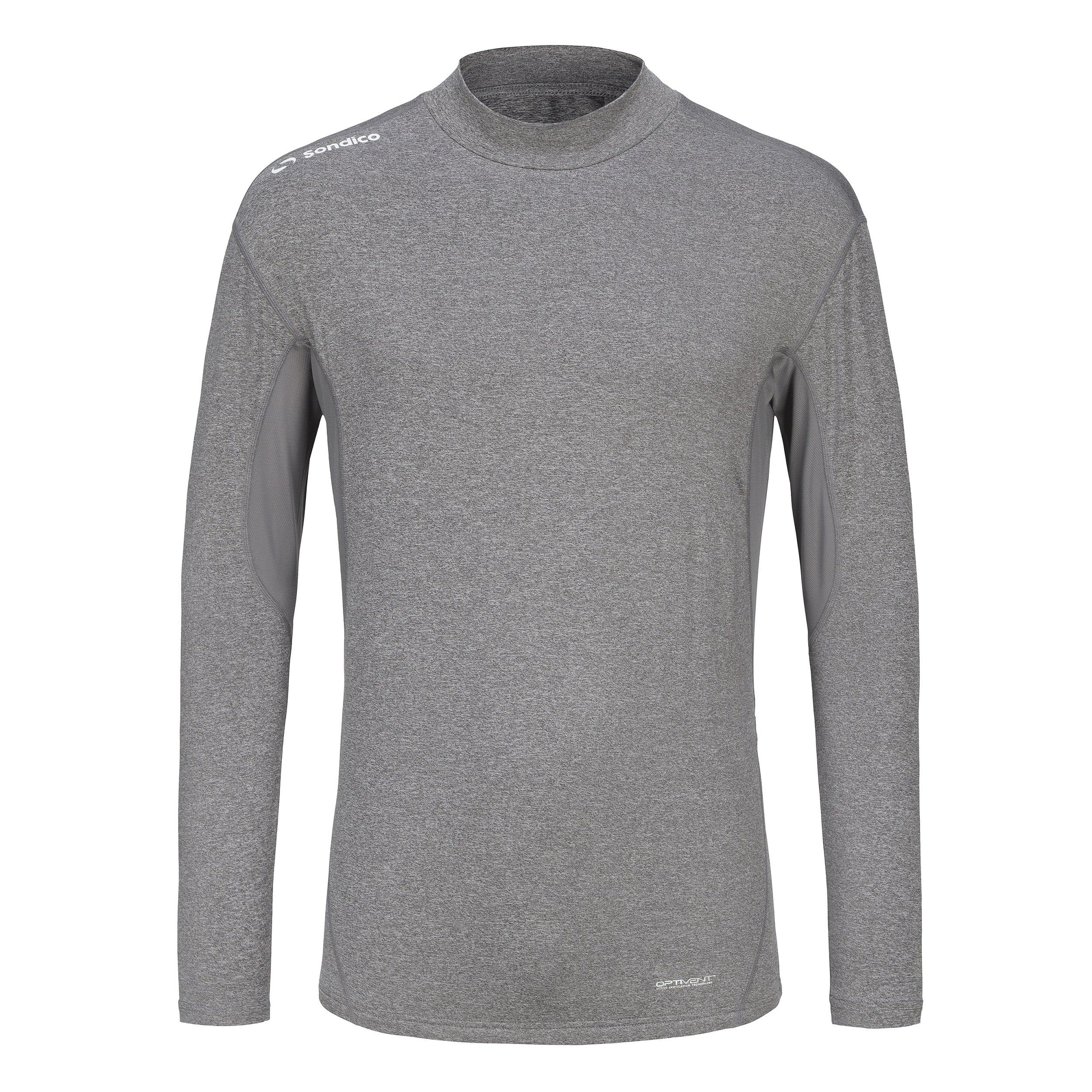 Sondico Men's Base Mock Neck - Grey - XL