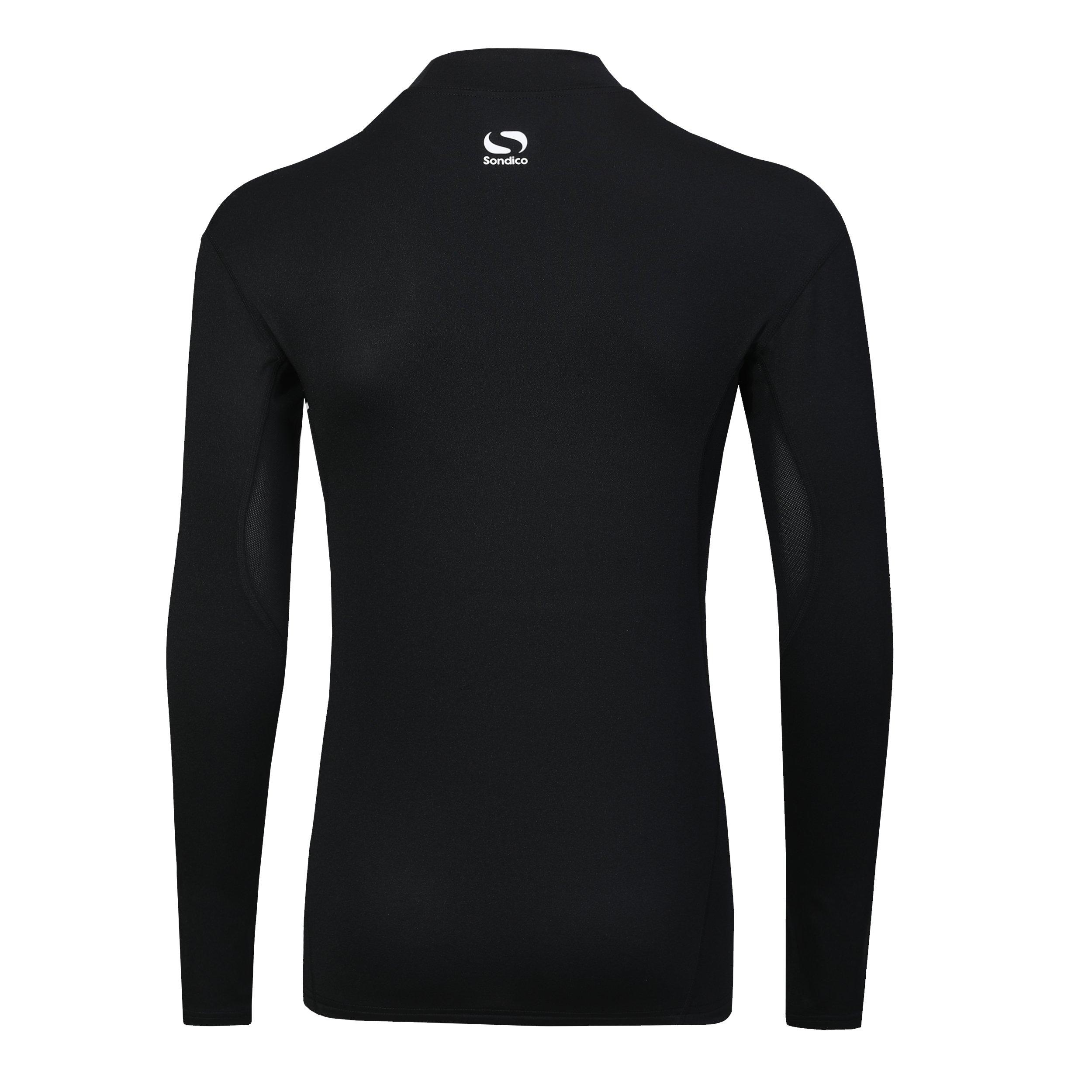 Zwart - Sondico - Base Mock Neck Mens - 2