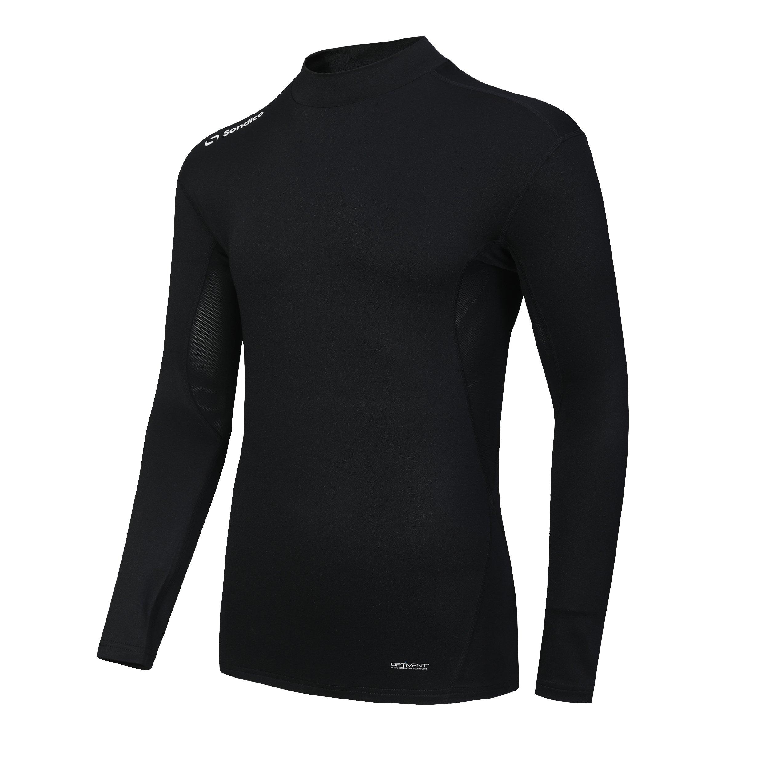 Zwart - Sondico - Base Mock Neck Mens - 5