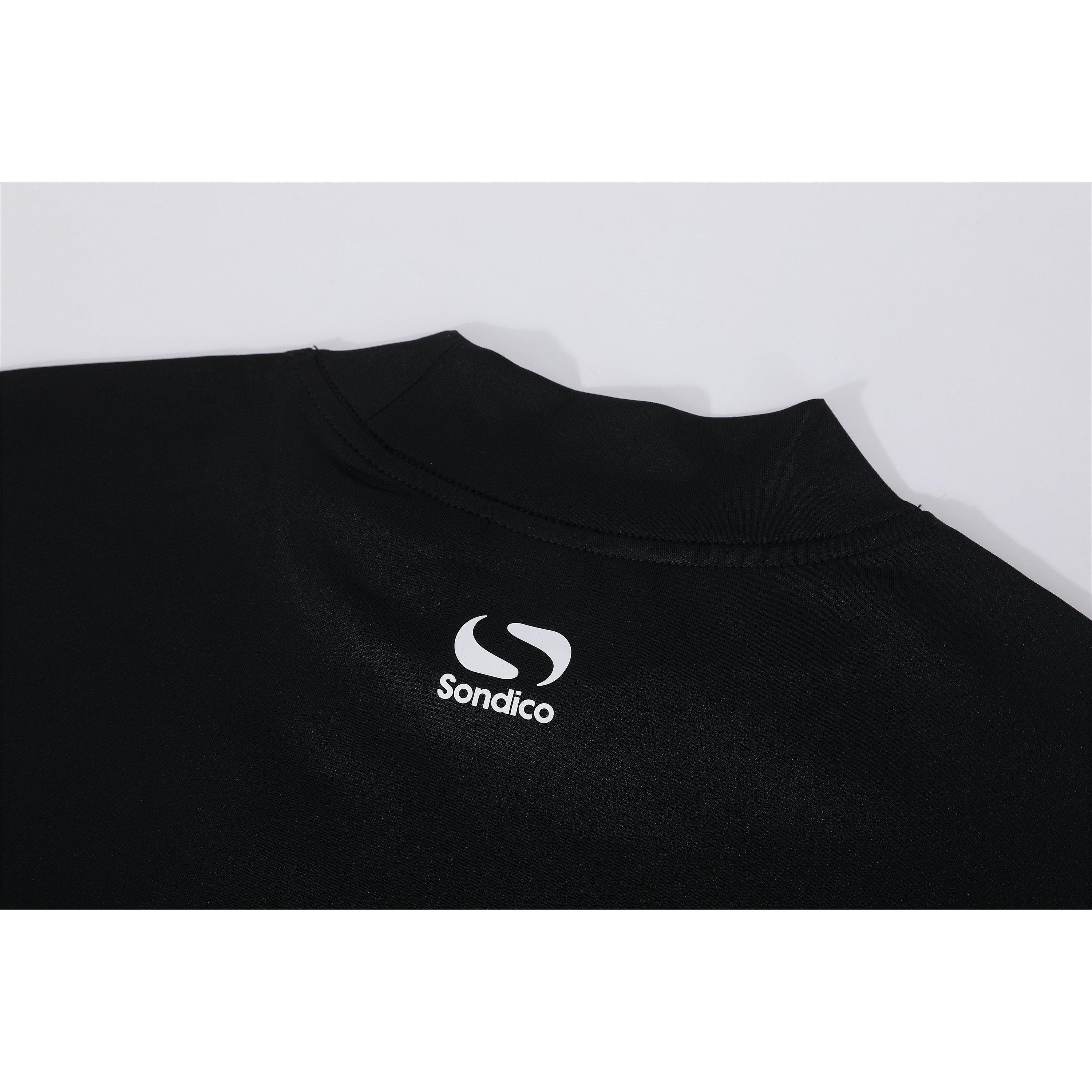 Zwart - Sondico - Base Mock Neck Mens - 4