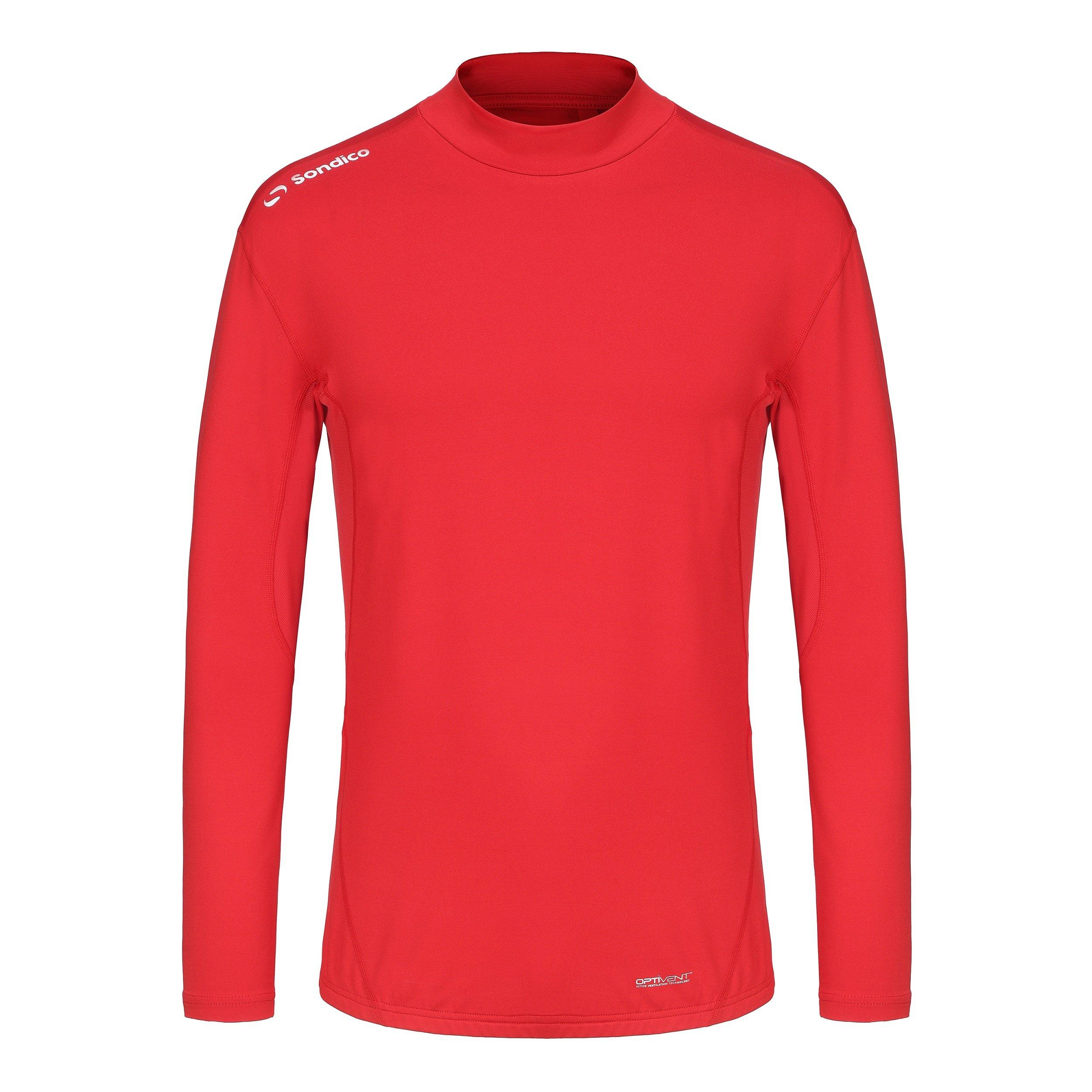 Sondico Men's Base Mock Neck - Red - M