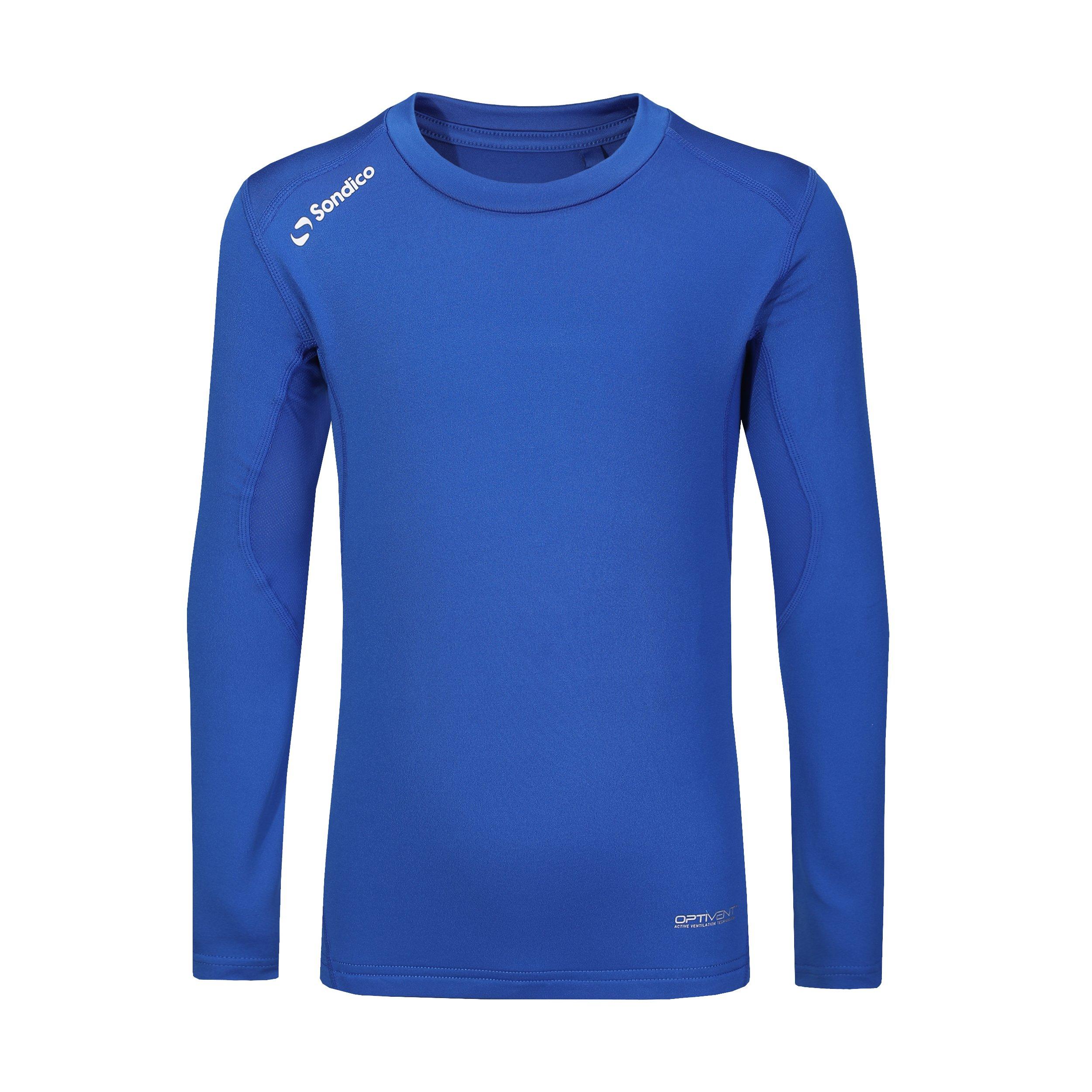 Sondico Boys Long Sleeved Core Base Layer Junior - Royal - 13 Yrs