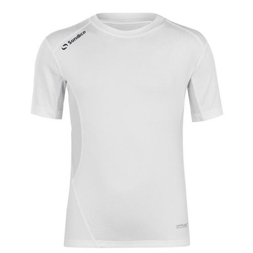 White - Sondico - Core Baselayer  Short Sleeves Juniors - 1