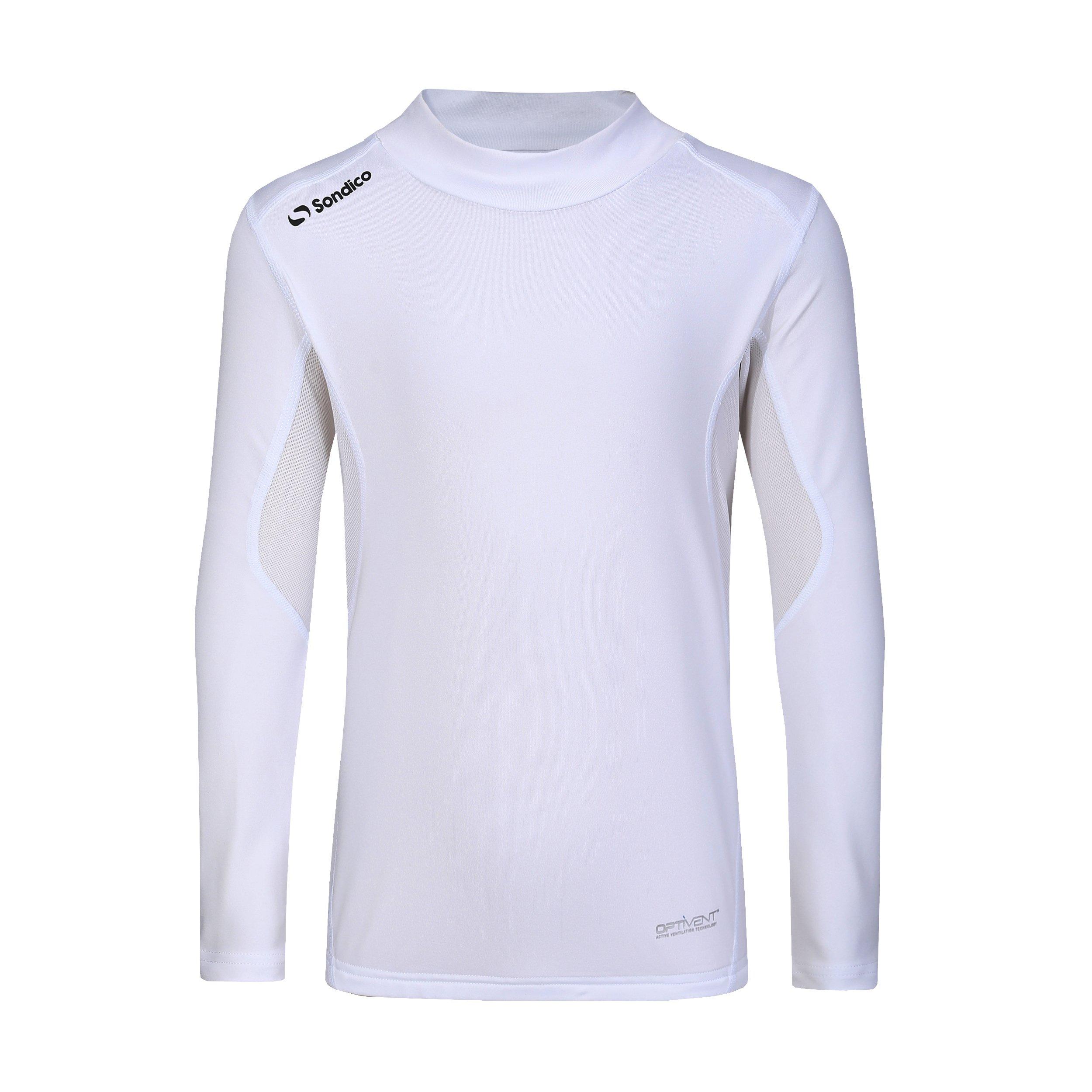 White - Sondico - Mock Neck Baselayer Juniors - 1
