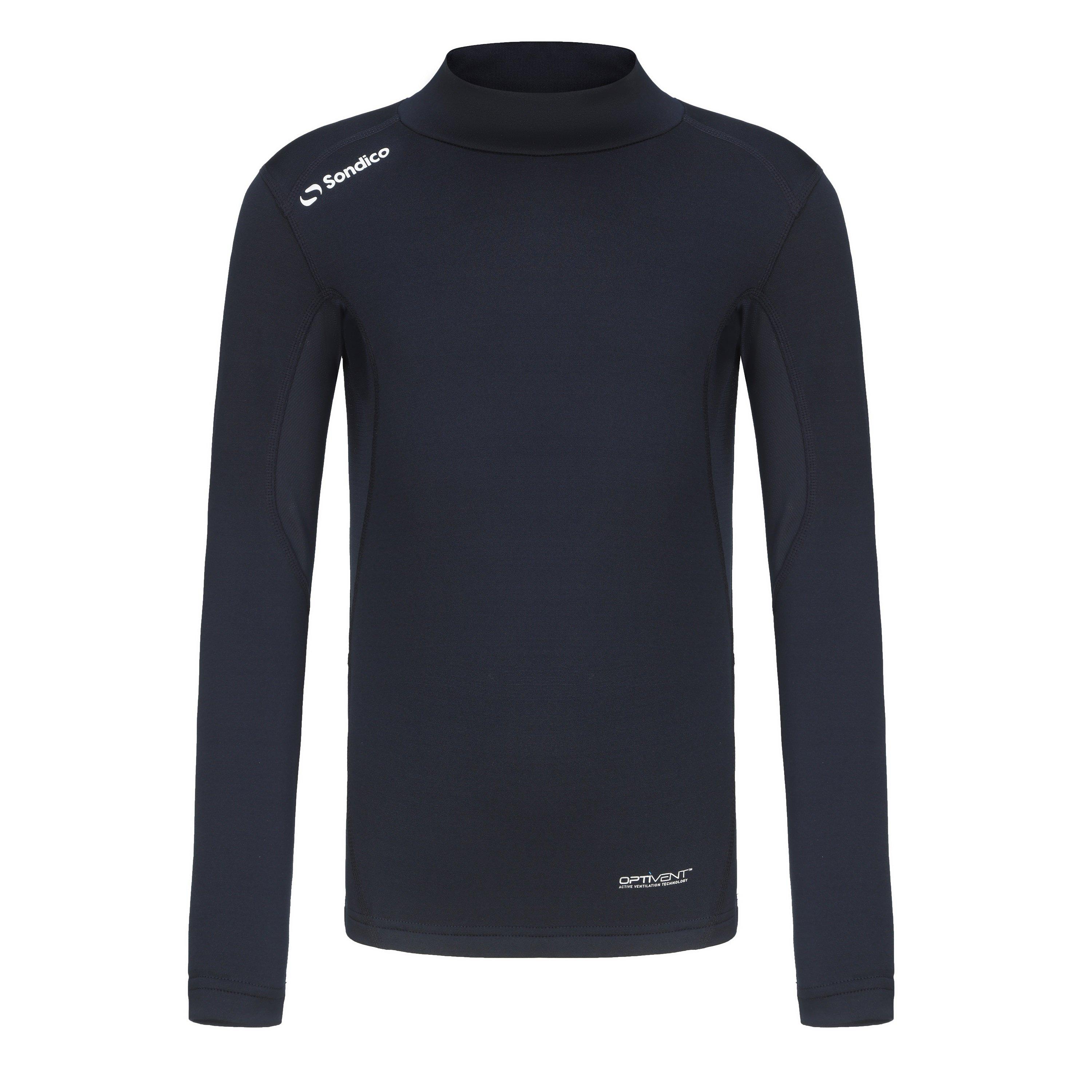 Sondico Boys Mock Neck Baselayer Juniors - Navy - 13 Yrs