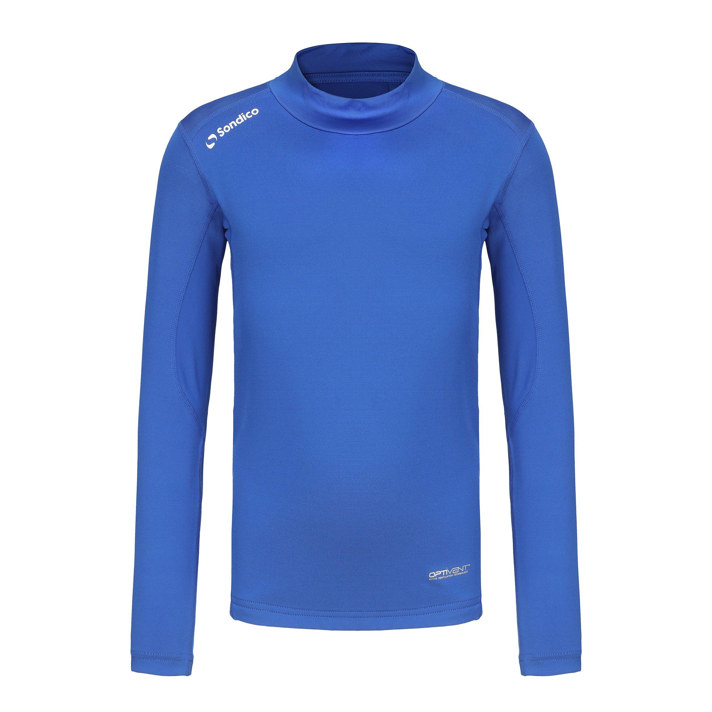Sondico Boys Mock Neck Baselayer Juniors - Royal - 13 Yrs