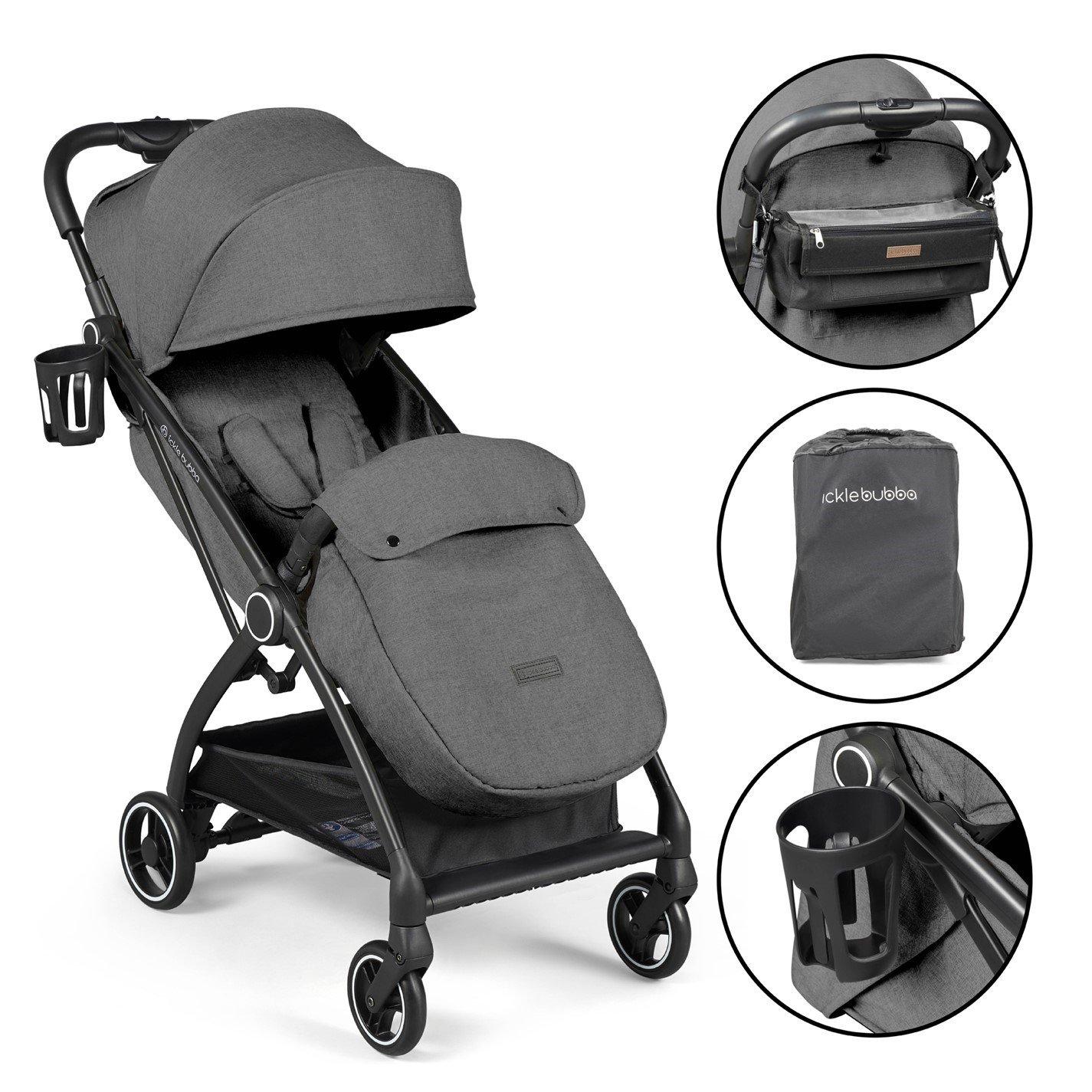 Graphite Grey - Ickle Bubba - Aries Autofold Stroller - Prime - 1