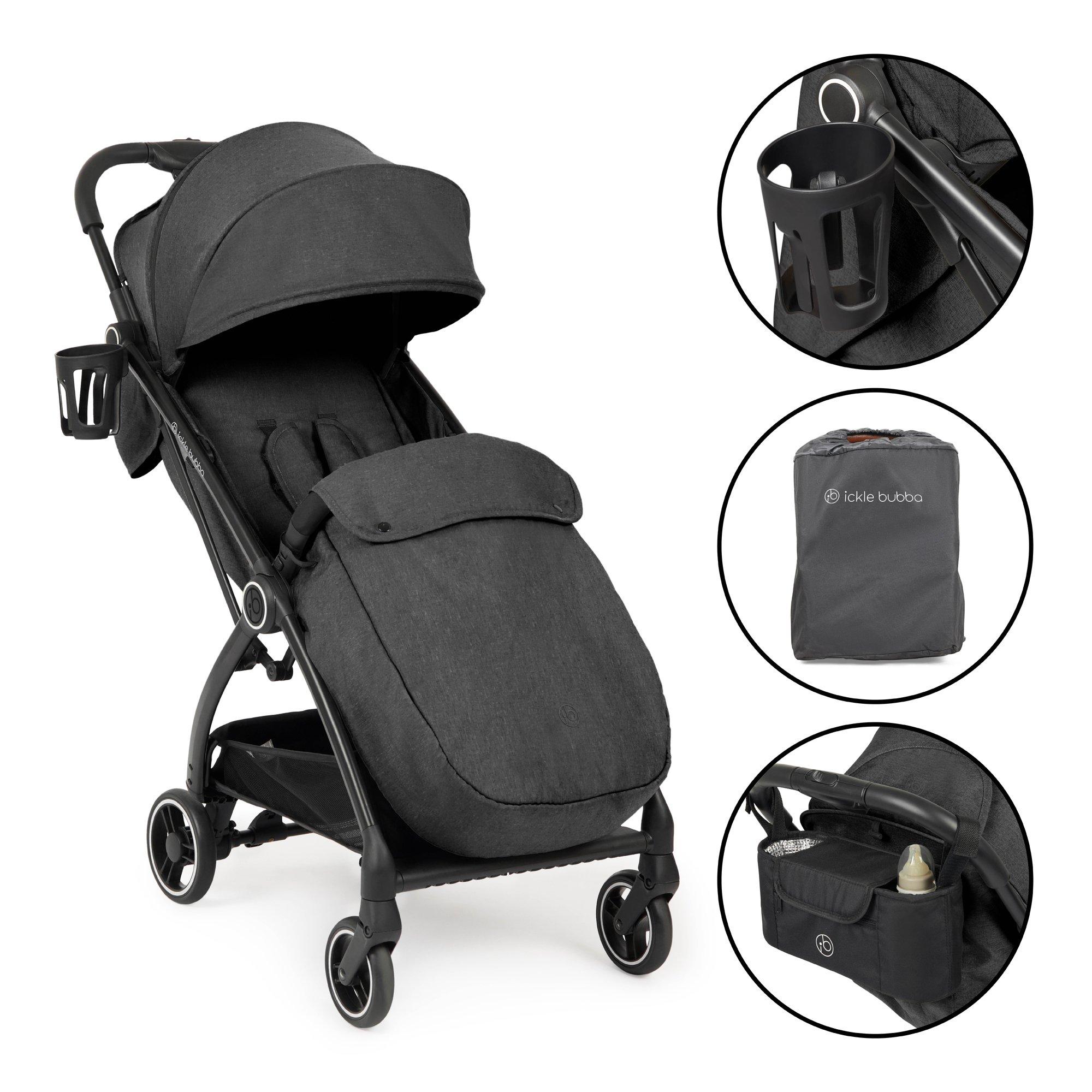 Ickle Bubba France Poussette Aries Prime À Pliage Automatique - Gris Graphite - Image 5