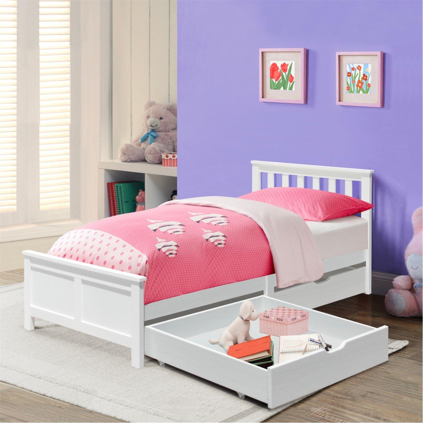 Premium Wooden Bed Frame with Drawers