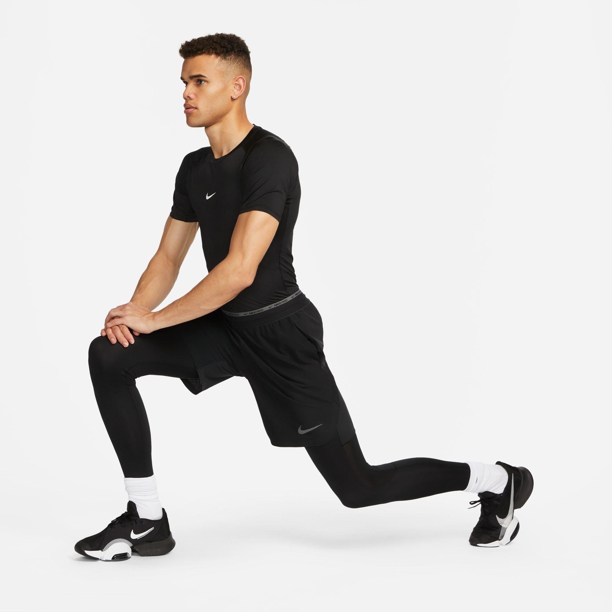 Sort - Nike - Pro Men's Tight Fit Short-Sleeve Top - 5