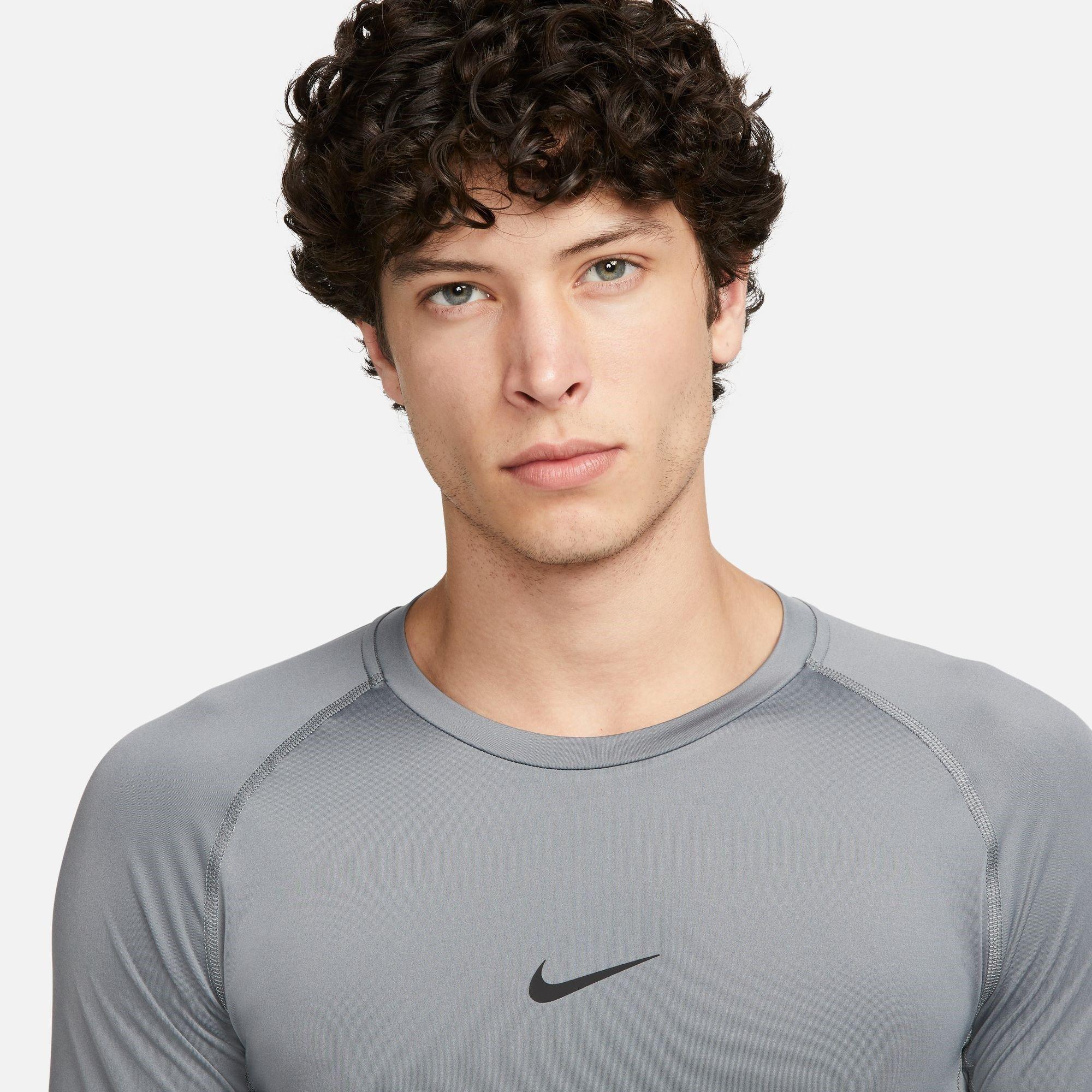 Grau - Nike - Pro Core Long Sleeve T Shirt Mens - 3