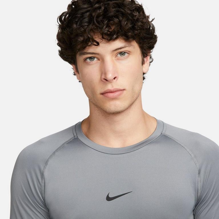 Grises - Nike - Pro Core Long Sleeve T Shirt Mens - 3