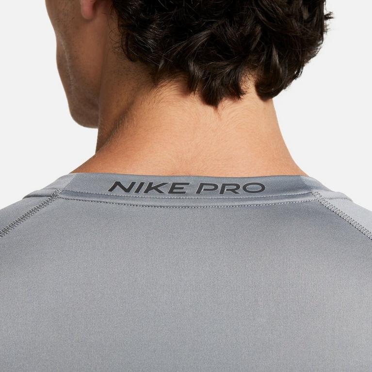 Grises - Nike - Pro Core Long Sleeve T Shirt Mens - 4
