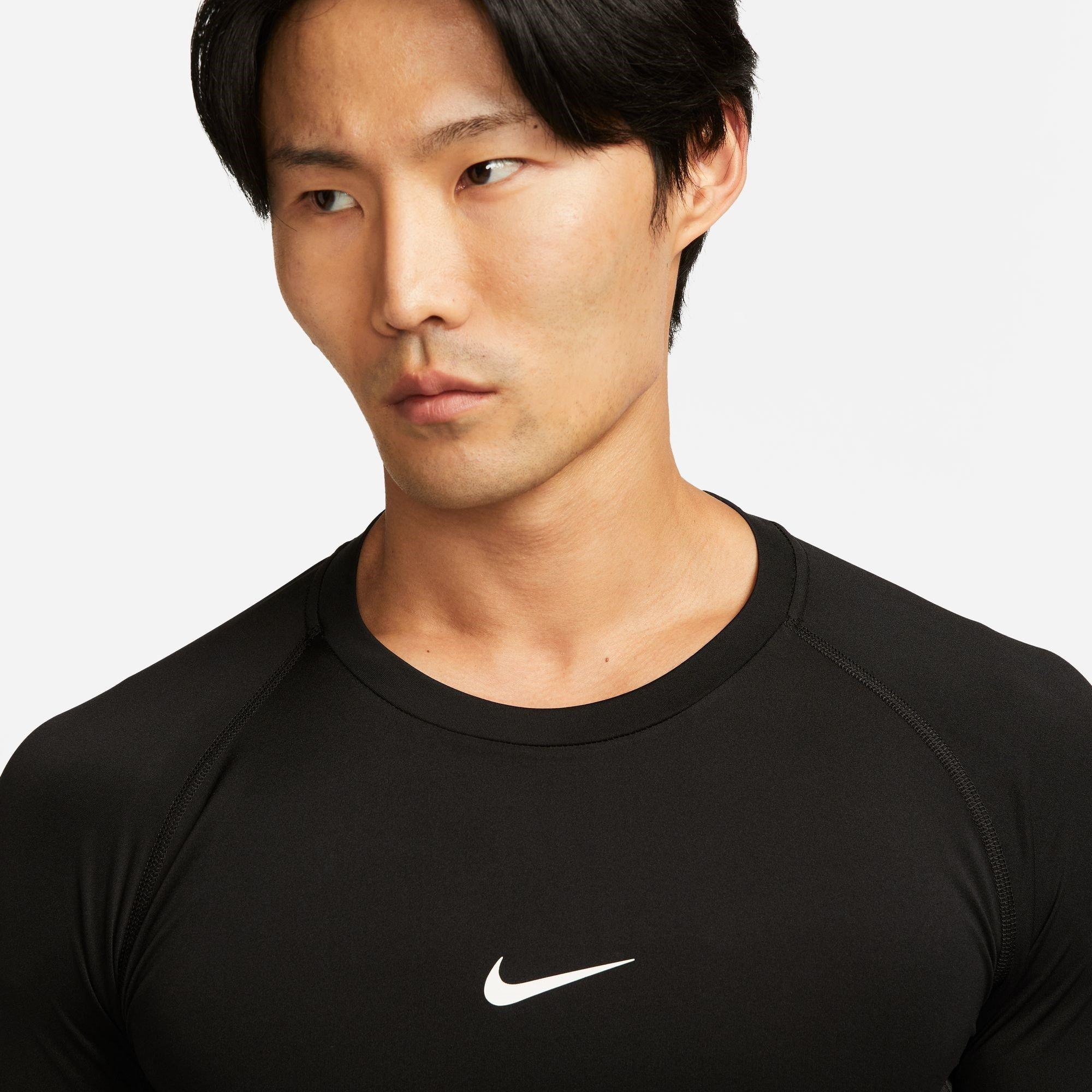 Crna - Nike - Pro Core Long Sleeve T Shirt Mens - 3