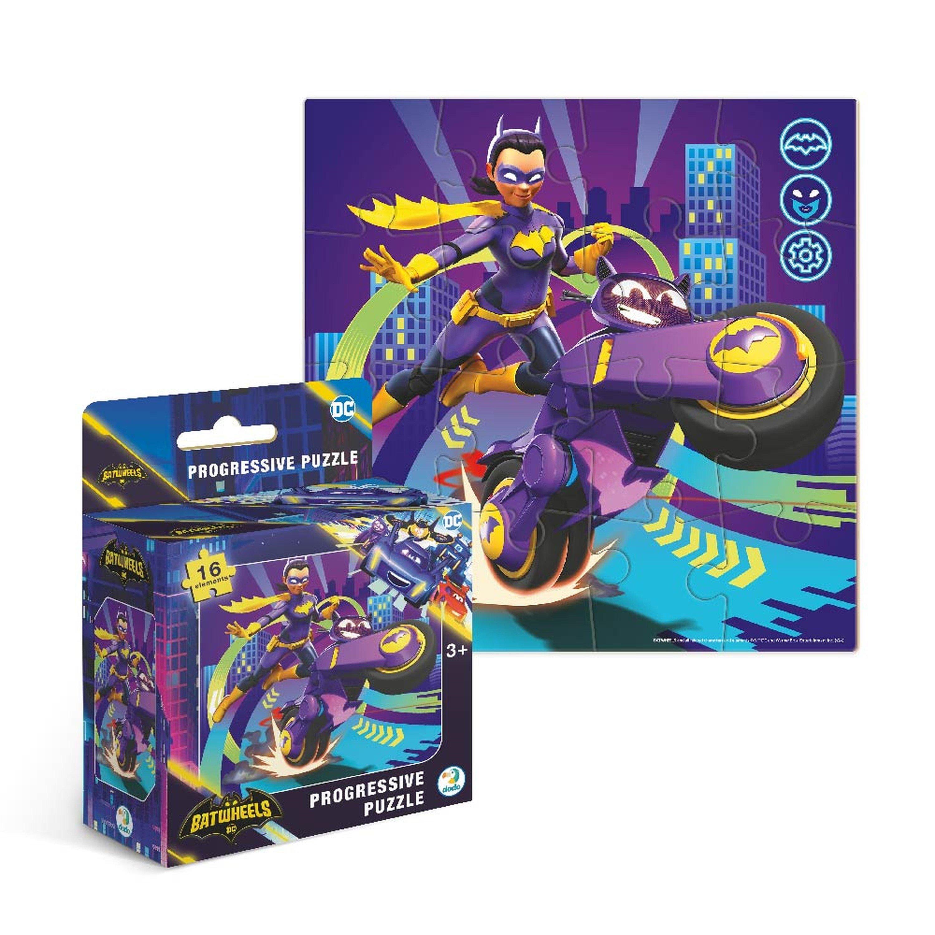 Multi - DODO - Puzzle Batwheels. Batgirl Cycle. Bibi 16 pcs