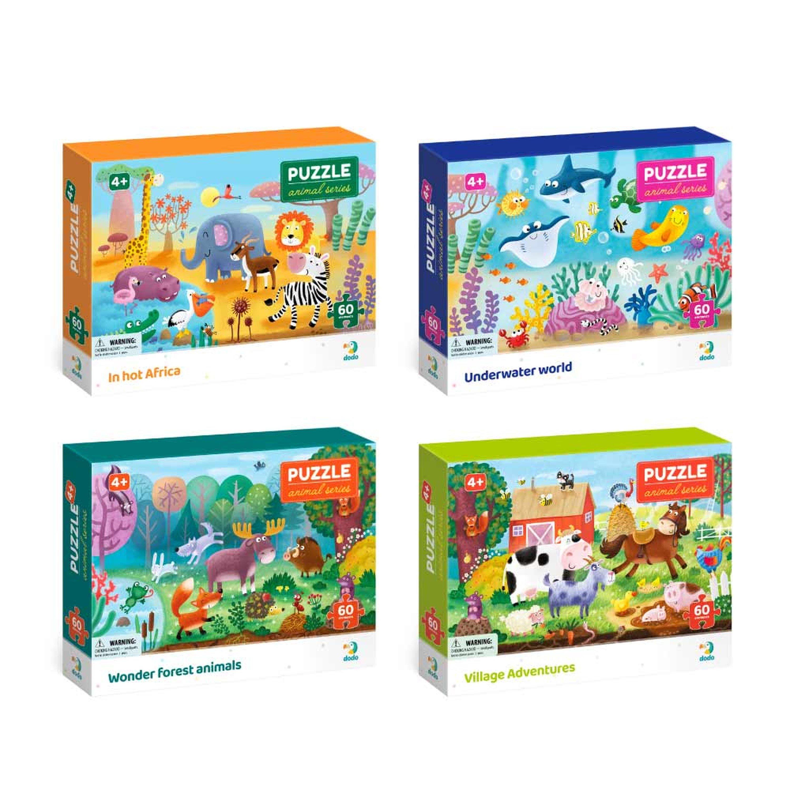 Multi - DODO - Set of 4in1 60 pc Puzzles
