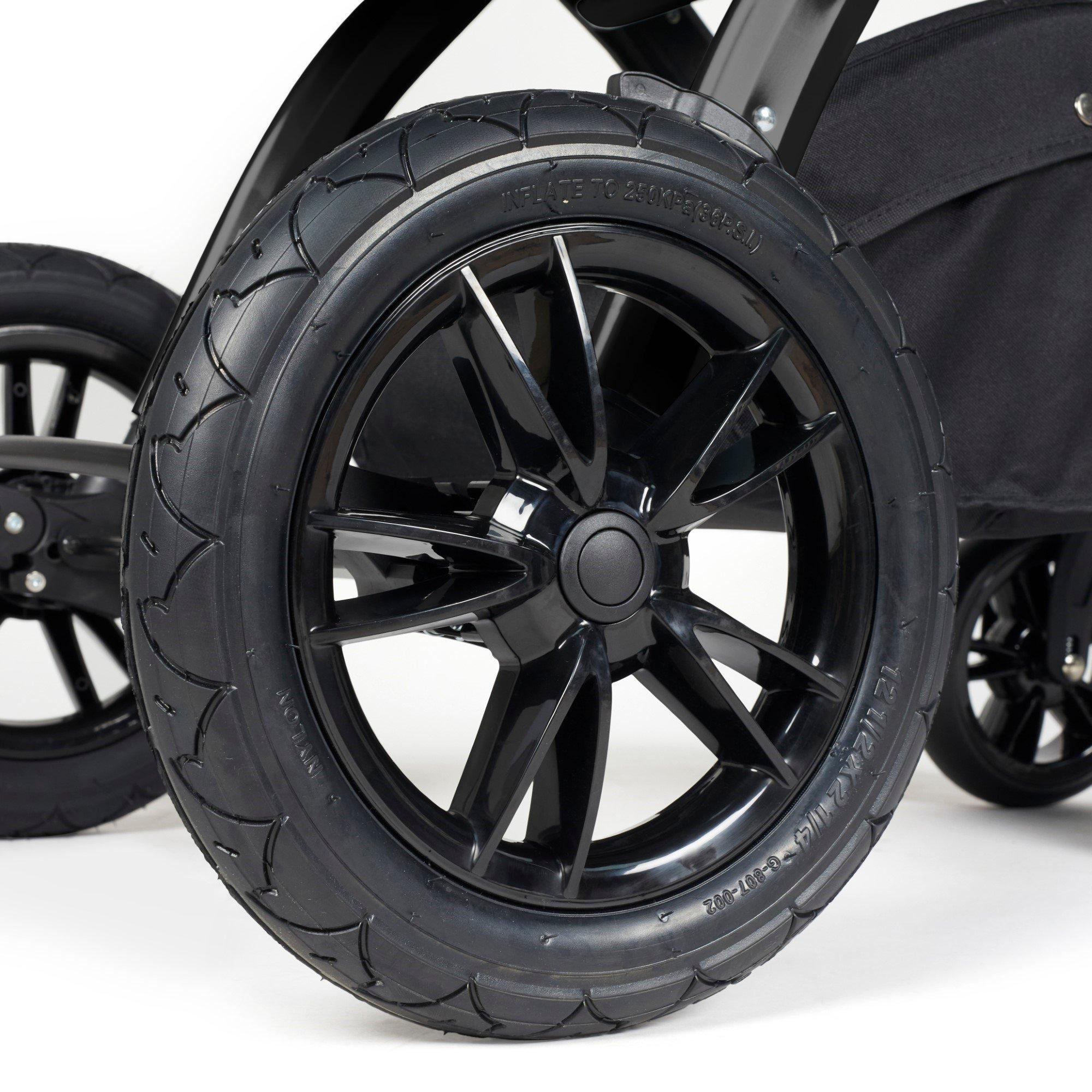 Black/Midnight/ - Ickle Bubba - Stomp Luxe 2 in 1 Pushchair & Carrycot - 3
