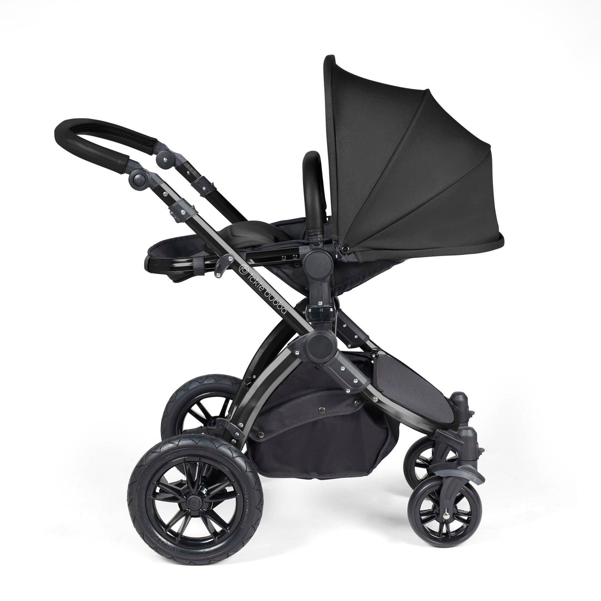 Black/Midnight/ - Ickle Bubba - Stomp Luxe 2 in 1 Pushchair & Carrycot - 7