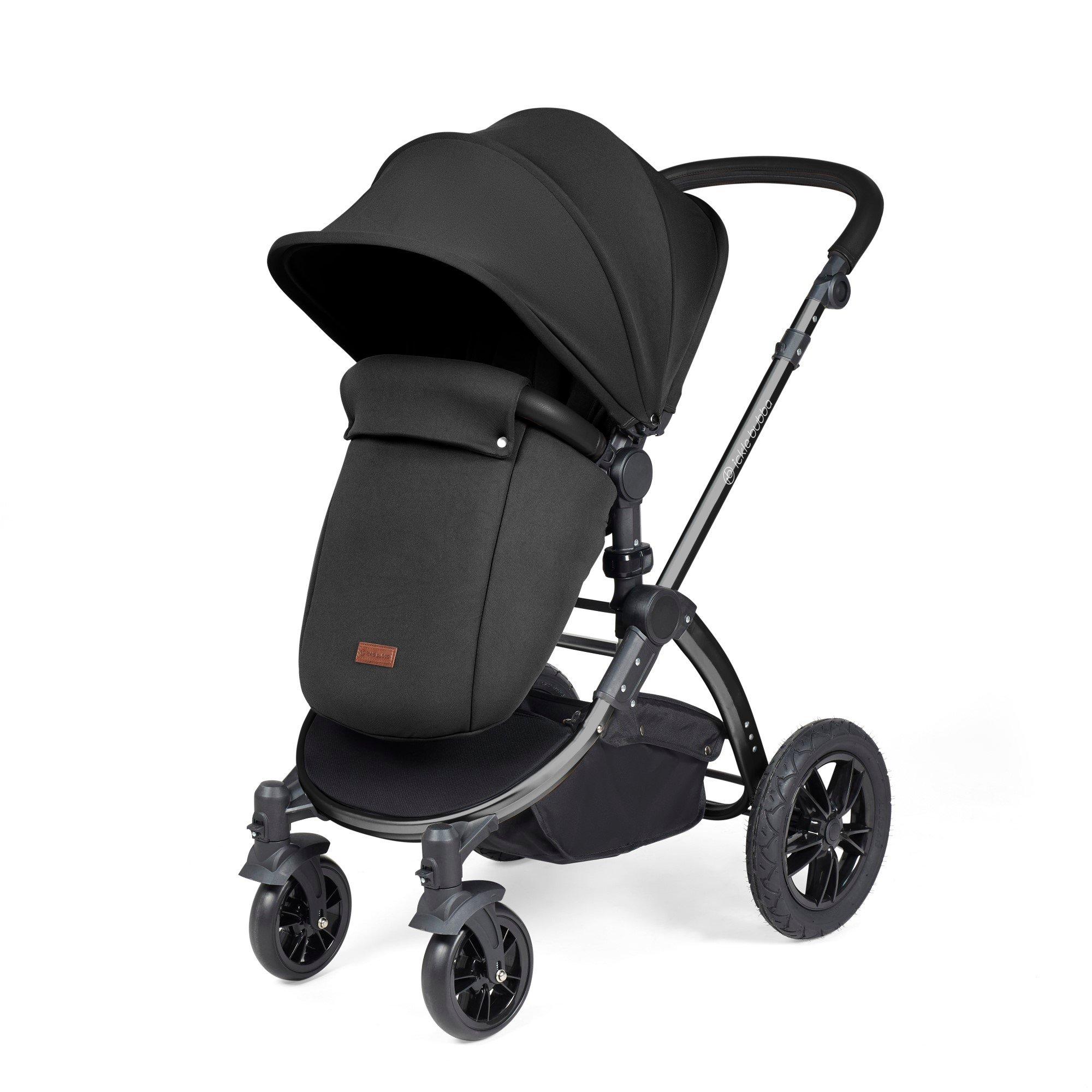 Black/Midnight/ - Ickle Bubba - Stomp Luxe 2 in 1 Pushchair & Carrycot - 8