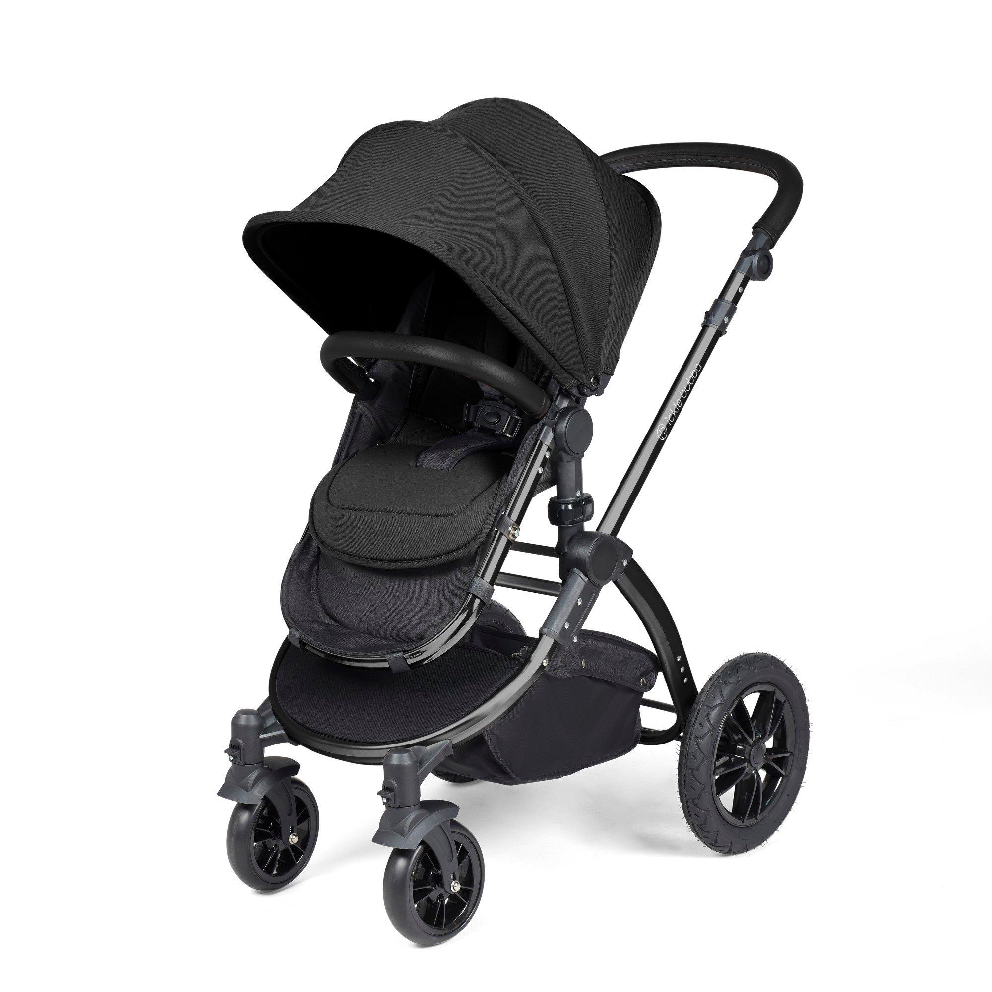 Black/Midnight/ - Ickle Bubba - Stomp Luxe 2 in 1 Pushchair & Carrycot - 9