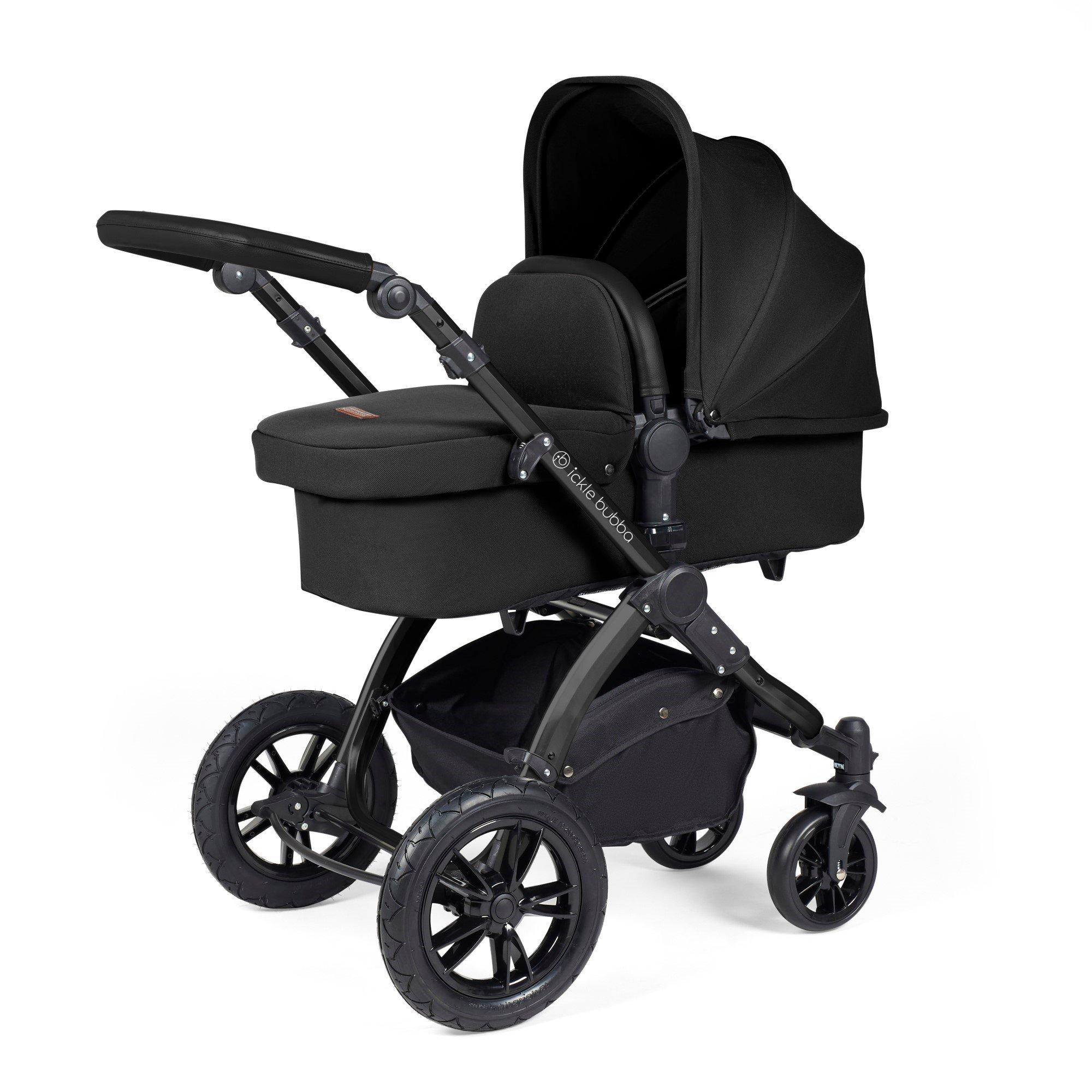 Black/Midnight/ - Ickle Bubba - Stomp Luxe 2 in 1 Pushchair & Carrycot - 10
