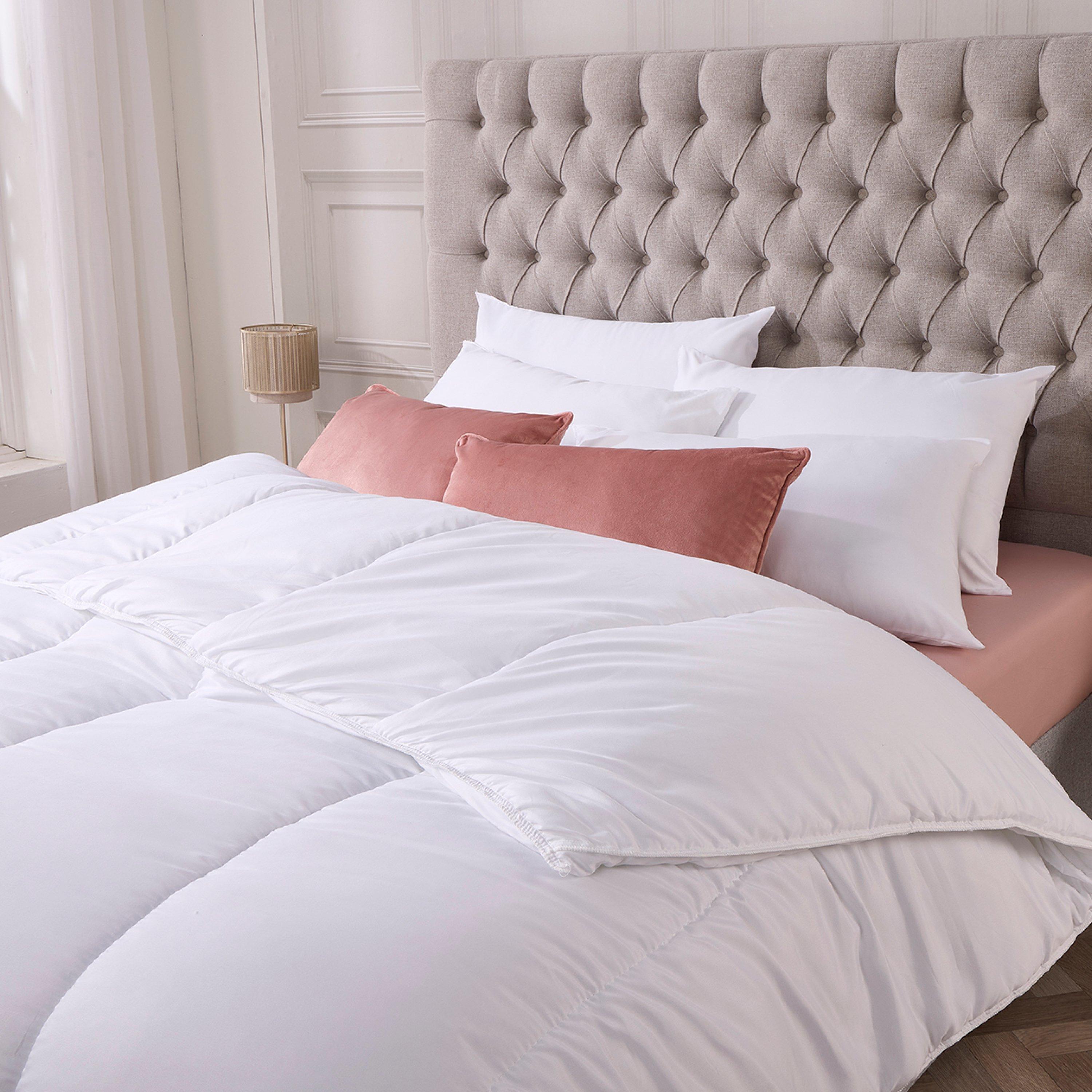 White - Downland - 15 Tog Soft Touch Hollowfibre Duvet - 5