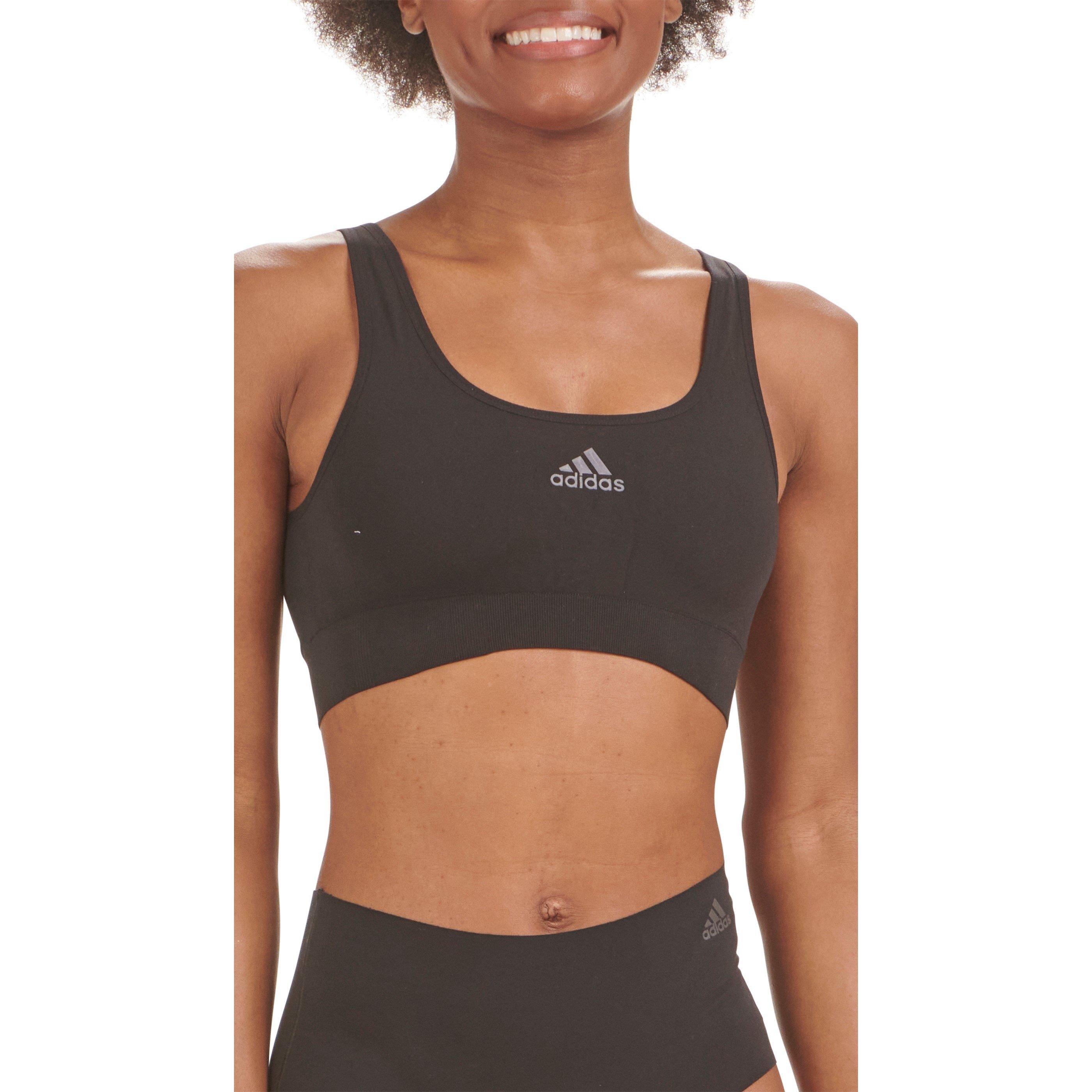 Black - adidas - Sport Active Seamless Micro Stretch Scoop Lounge Bra - 3