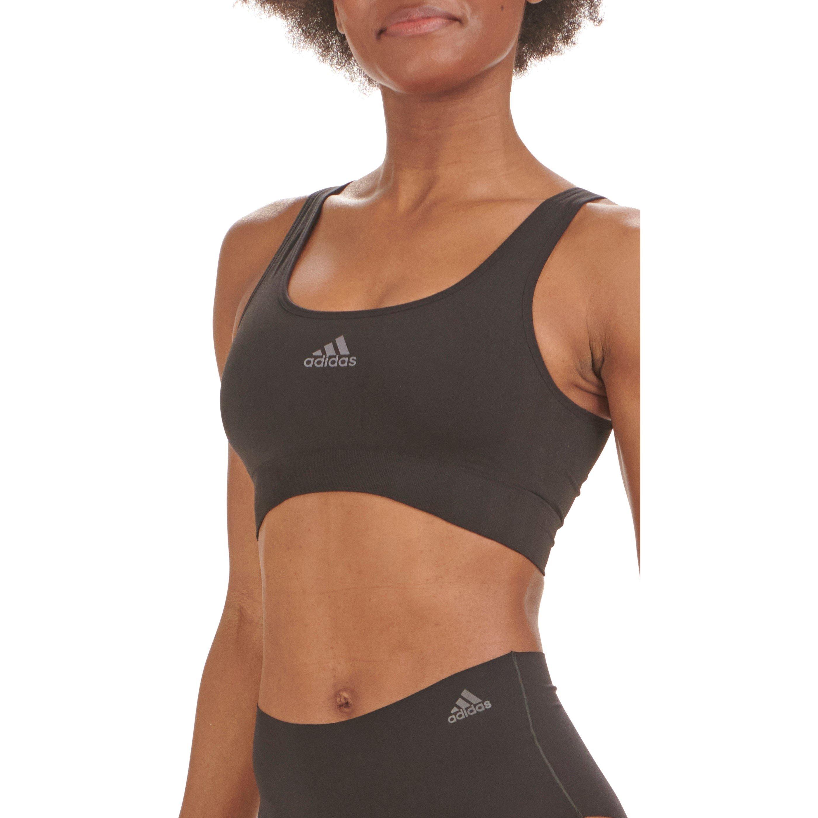 Black - adidas - Sport Active Seamless Micro Stretch Scoop Lounge Bra - 4