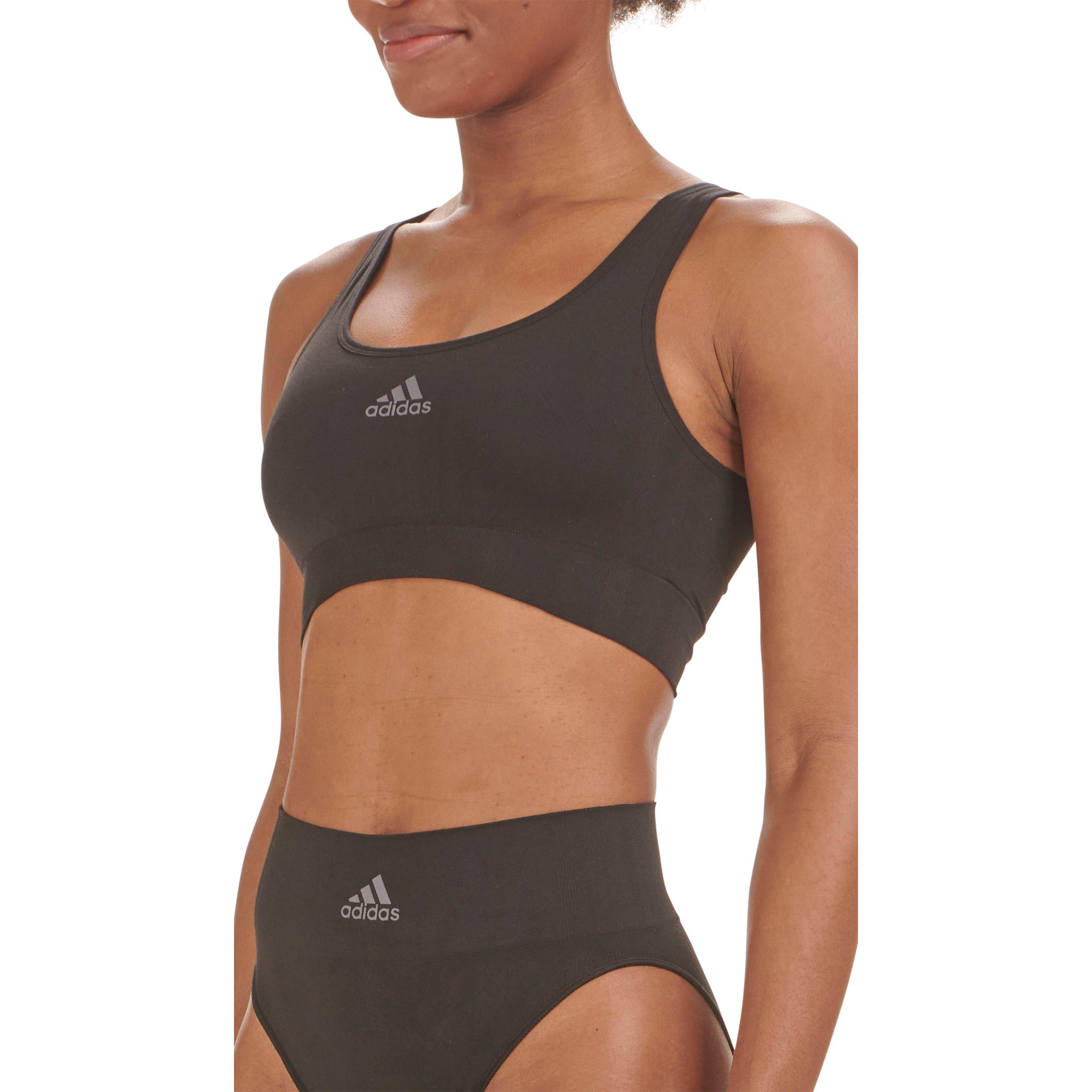 Black - adidas - Sport Active Seamless Micro Stretch Scoop Lounge Bra - 5