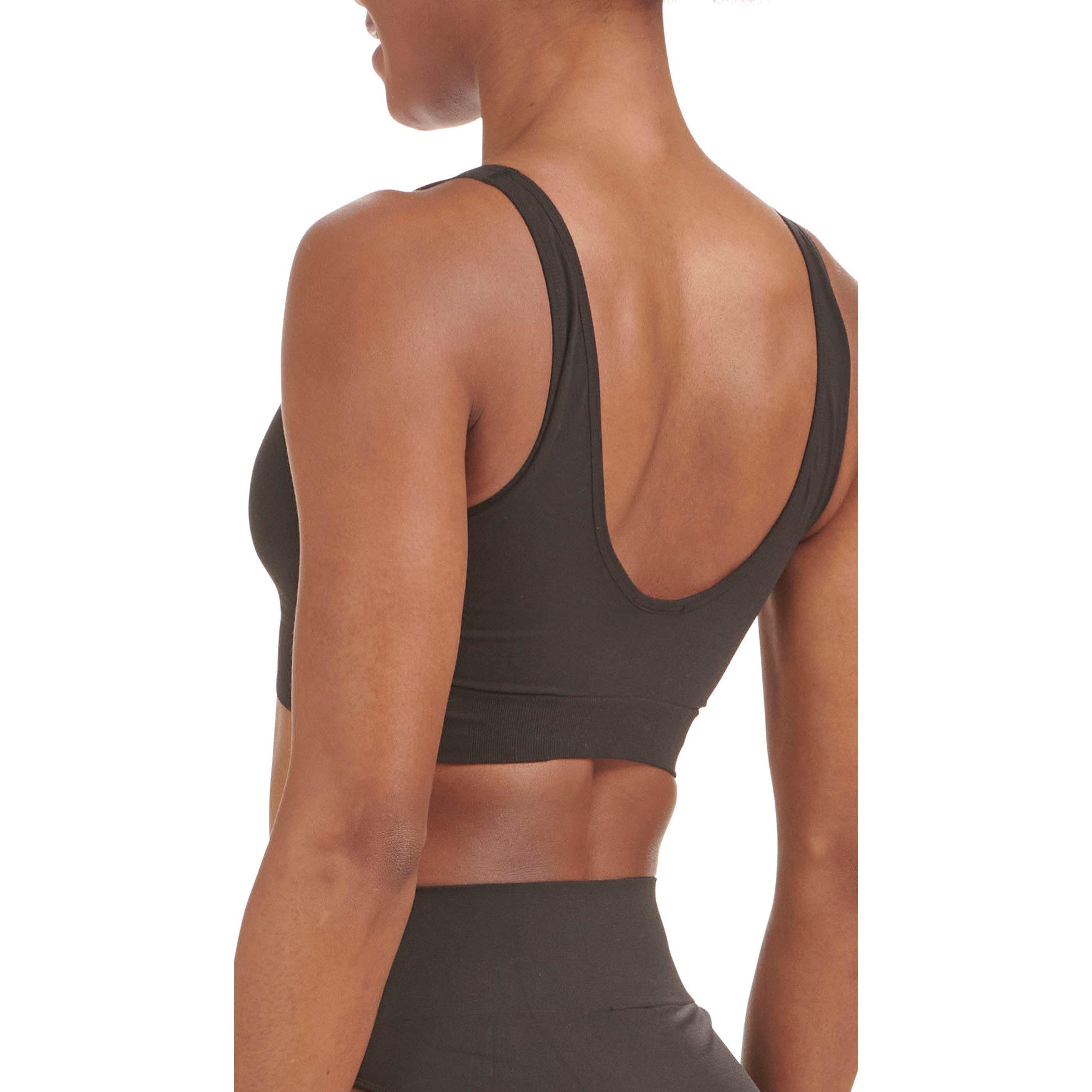 Black - adidas - Sport Active Seamless Micro Stretch Scoop Lounge Bra - 6